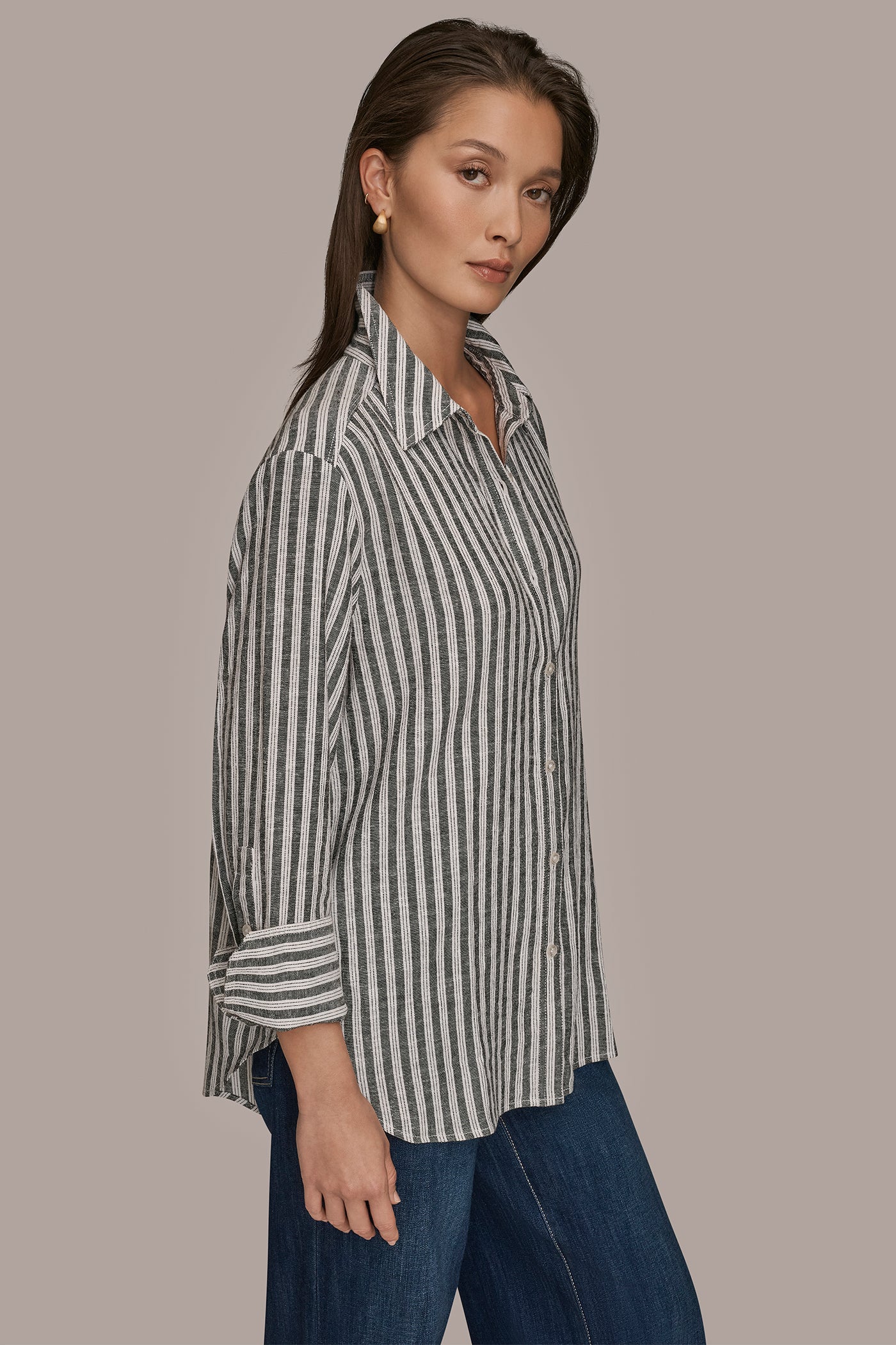 LONG SLEEVE BUTTON DOWN SHIRT VIEW 4