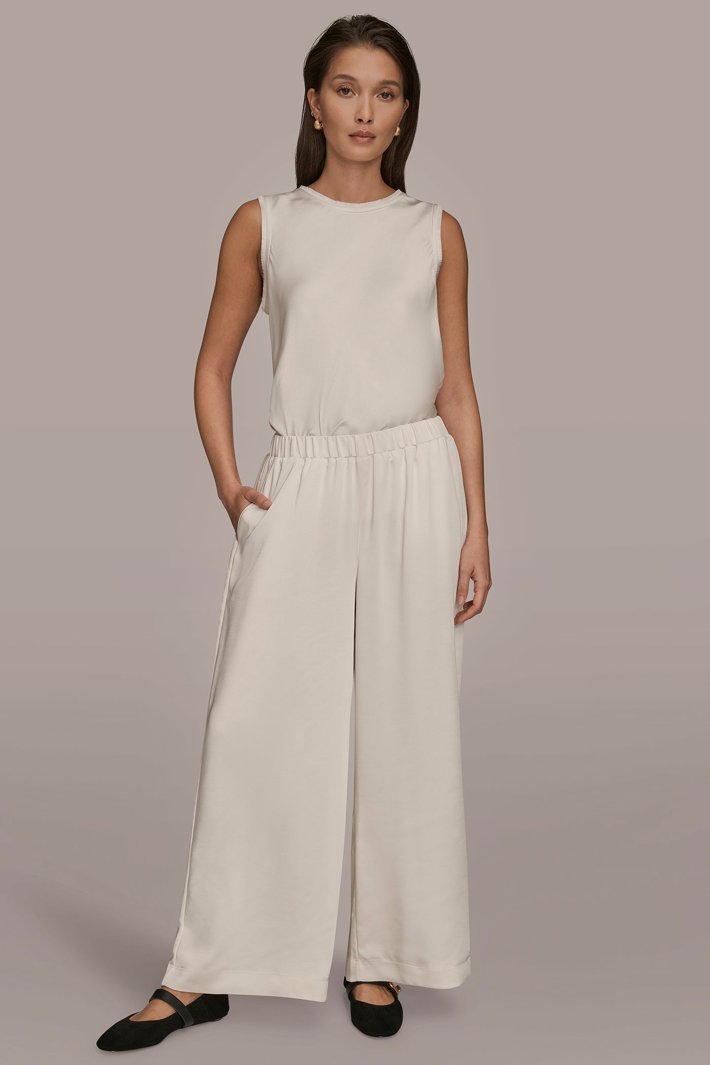 MID RISE PULL ON RELAXED PANT VIEW 6 | Pants