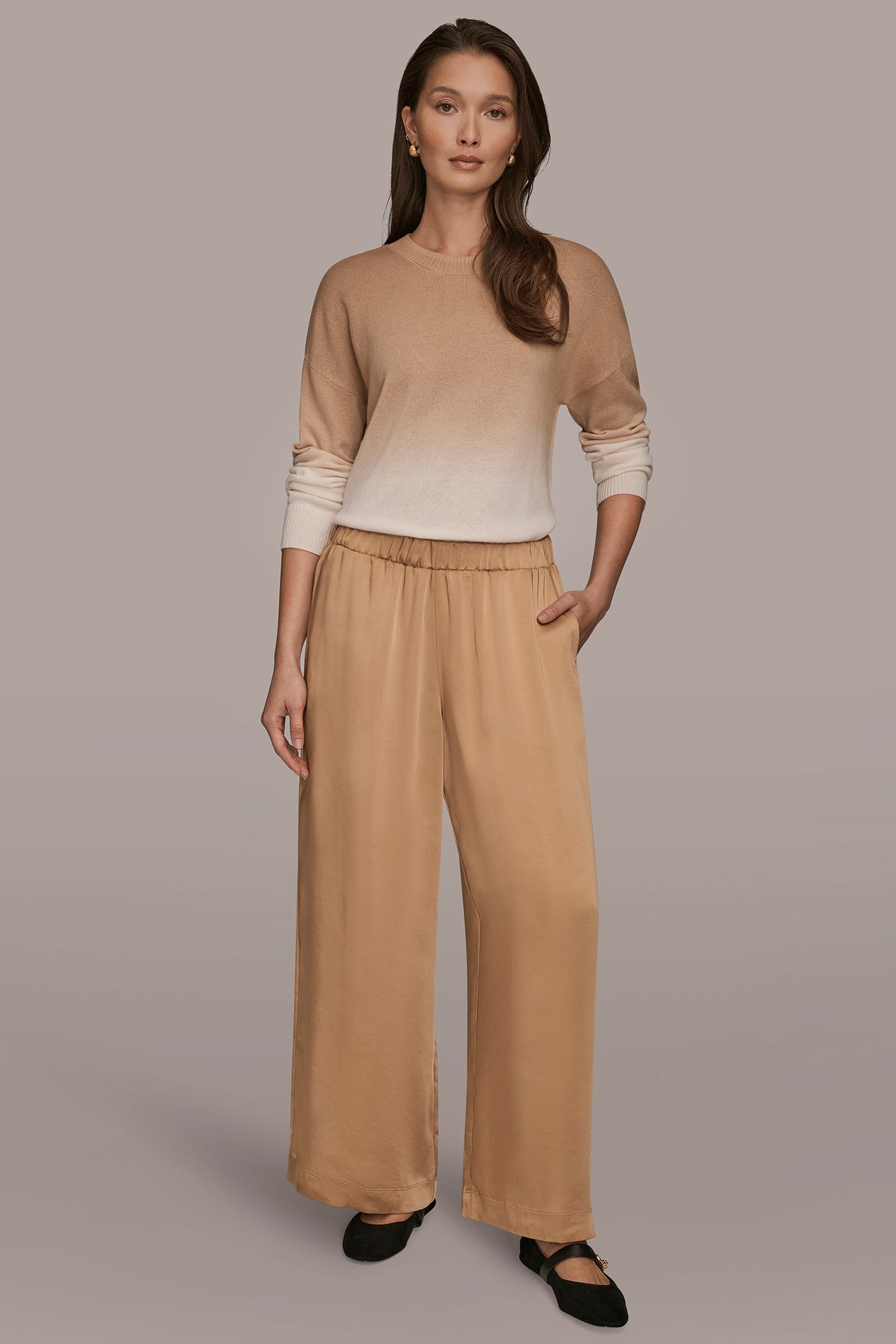 MID RISE PULL ON RELAXED PANT VIEW 5 | Pants