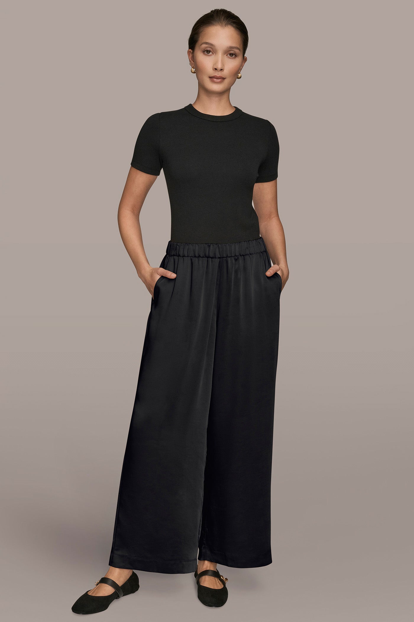 MID RISE PULL ON RELAXED PANT VIEW 5 | Pants