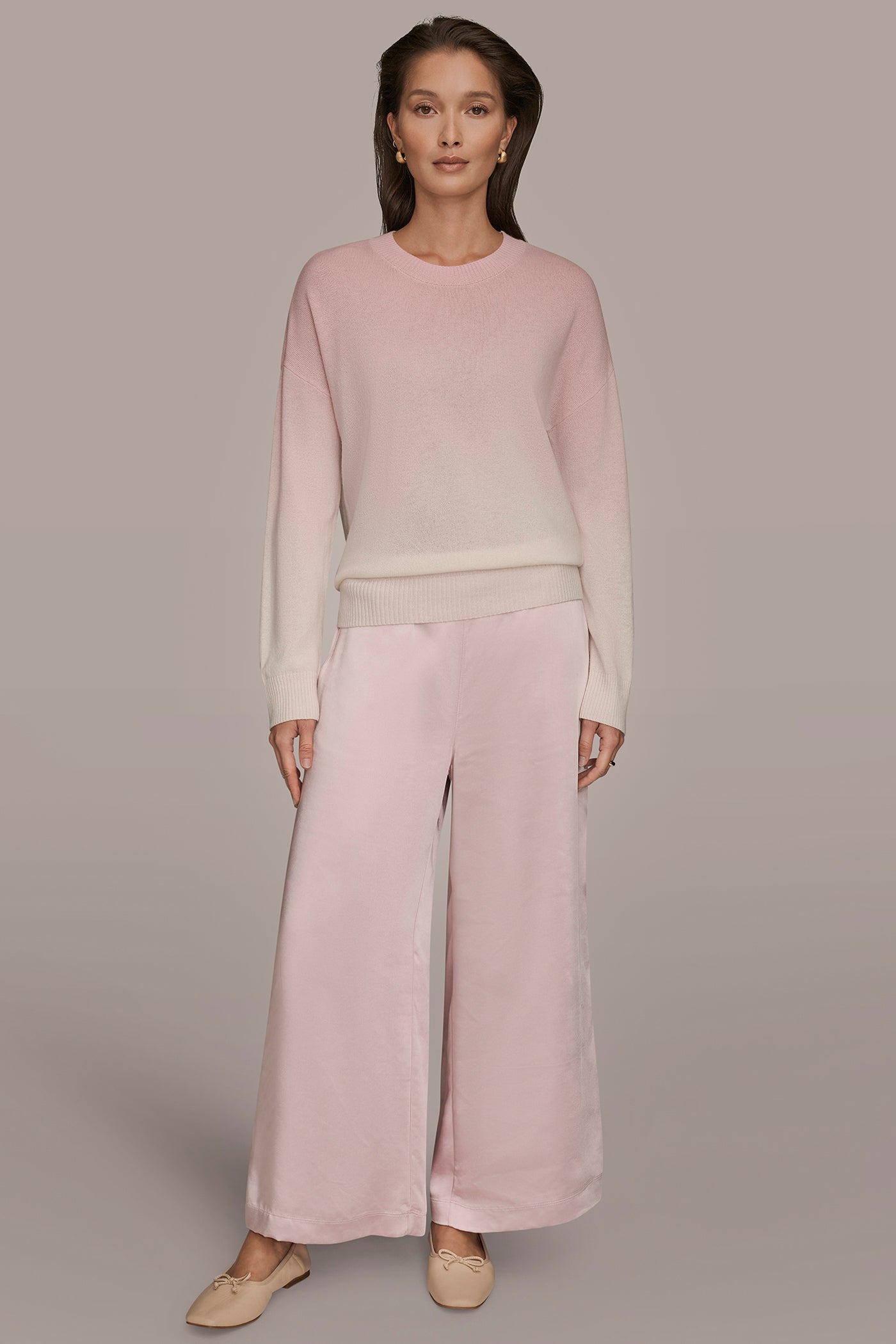 LONG SLEEVE CREW NECK PULLOVER WITH DIP DYE VIEW 8 | Tops & Sweaters