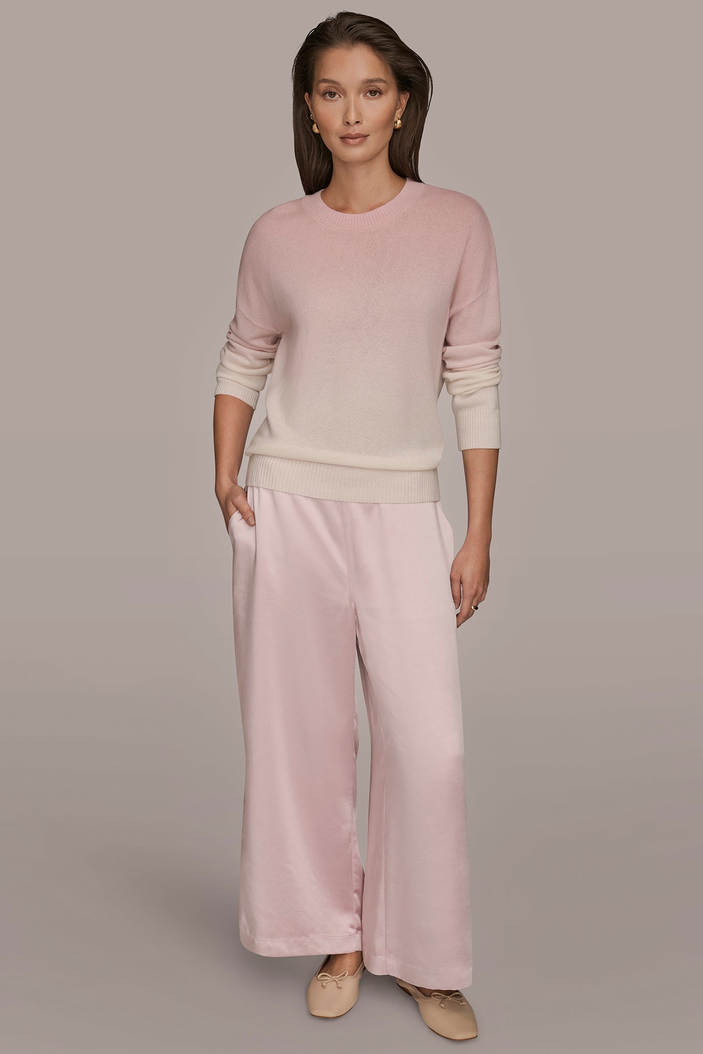 LONG SLEEVE CREW NECK PULLOVER WITH DIP DYE VIEW 7 | Tops & Sweaters