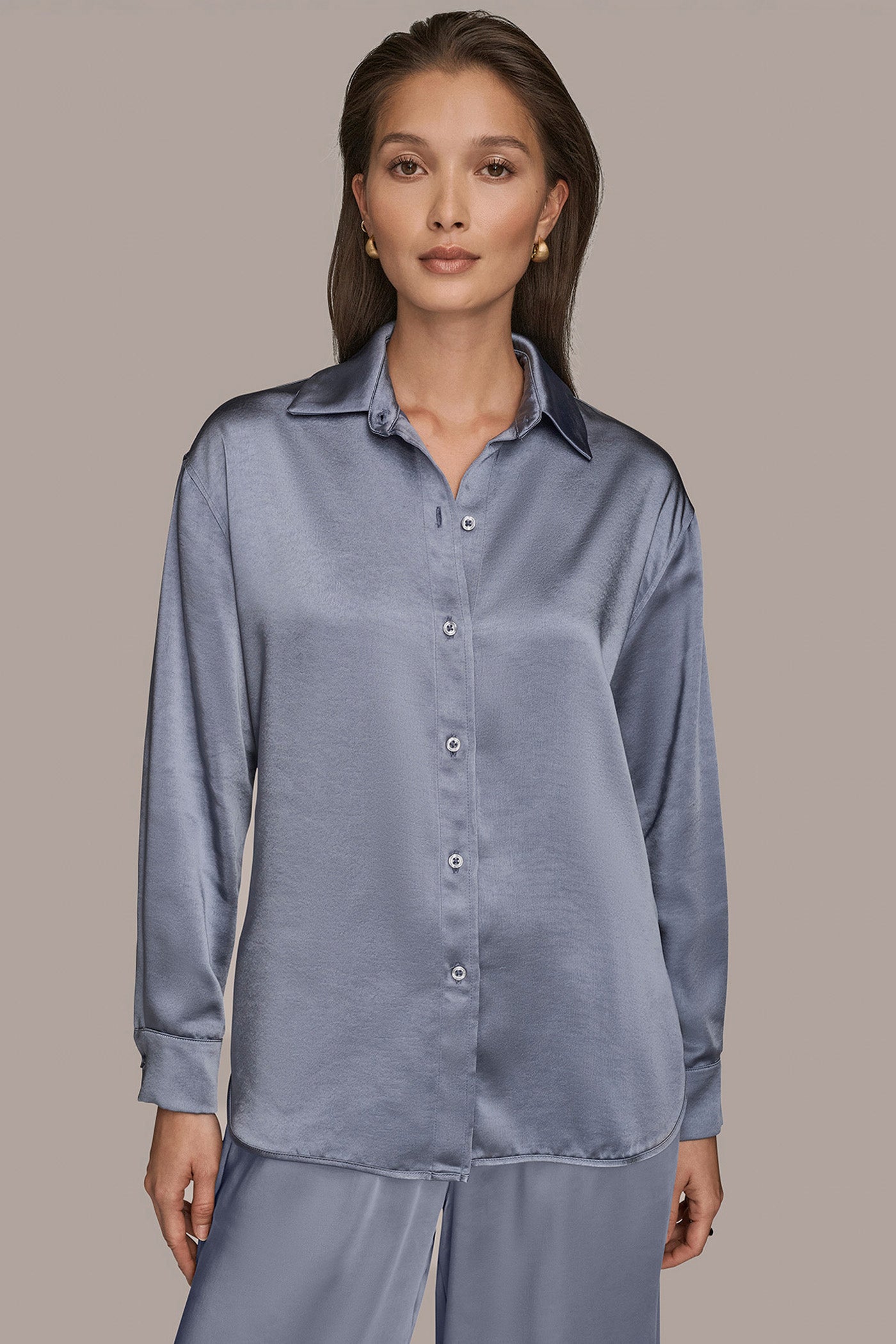 WOVEN BUTTON DOWN SHIRT | View 1 | Products
