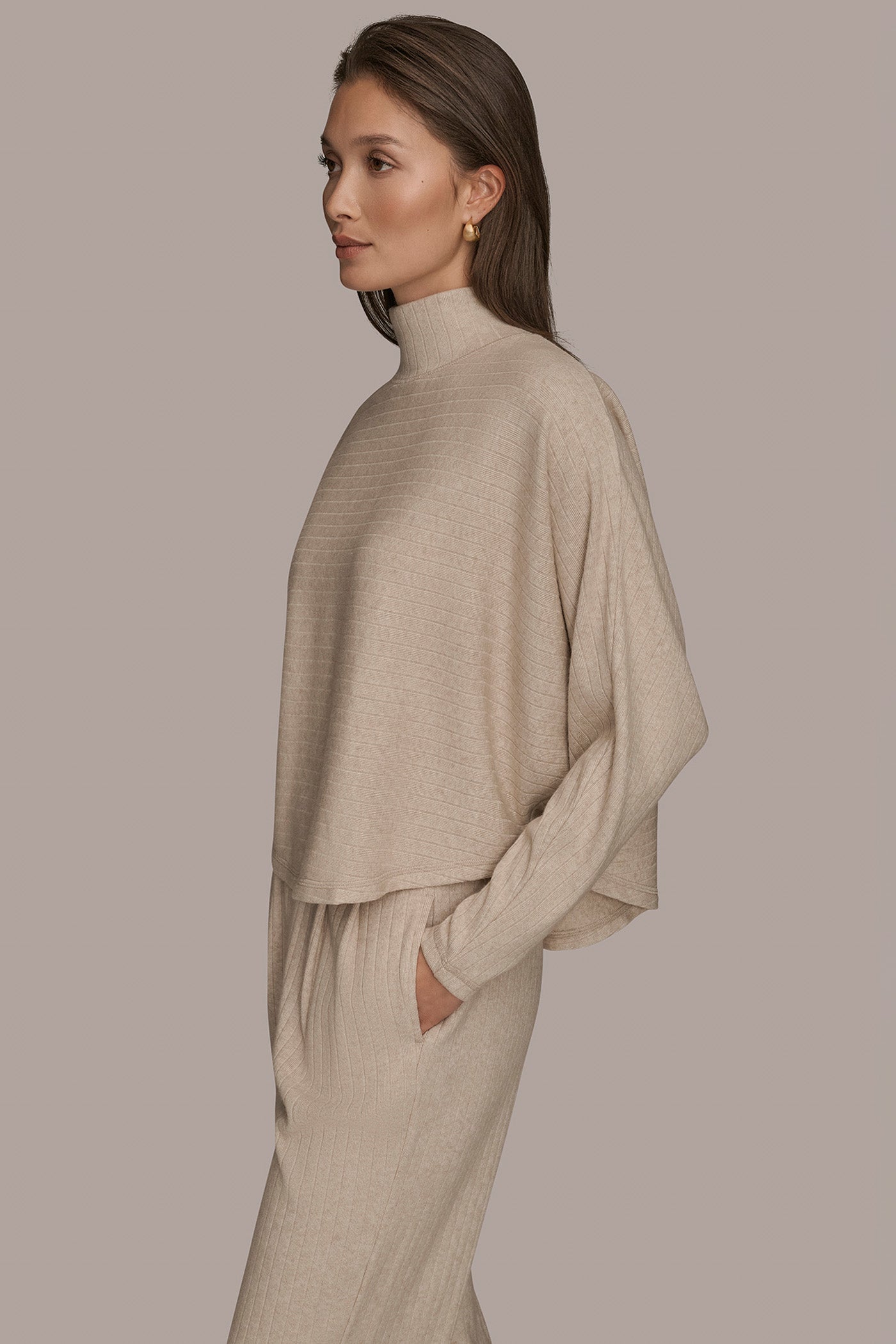 MOCK NECK LONG SLEEVE TOP VIEW 3 | Tops & Sweaters