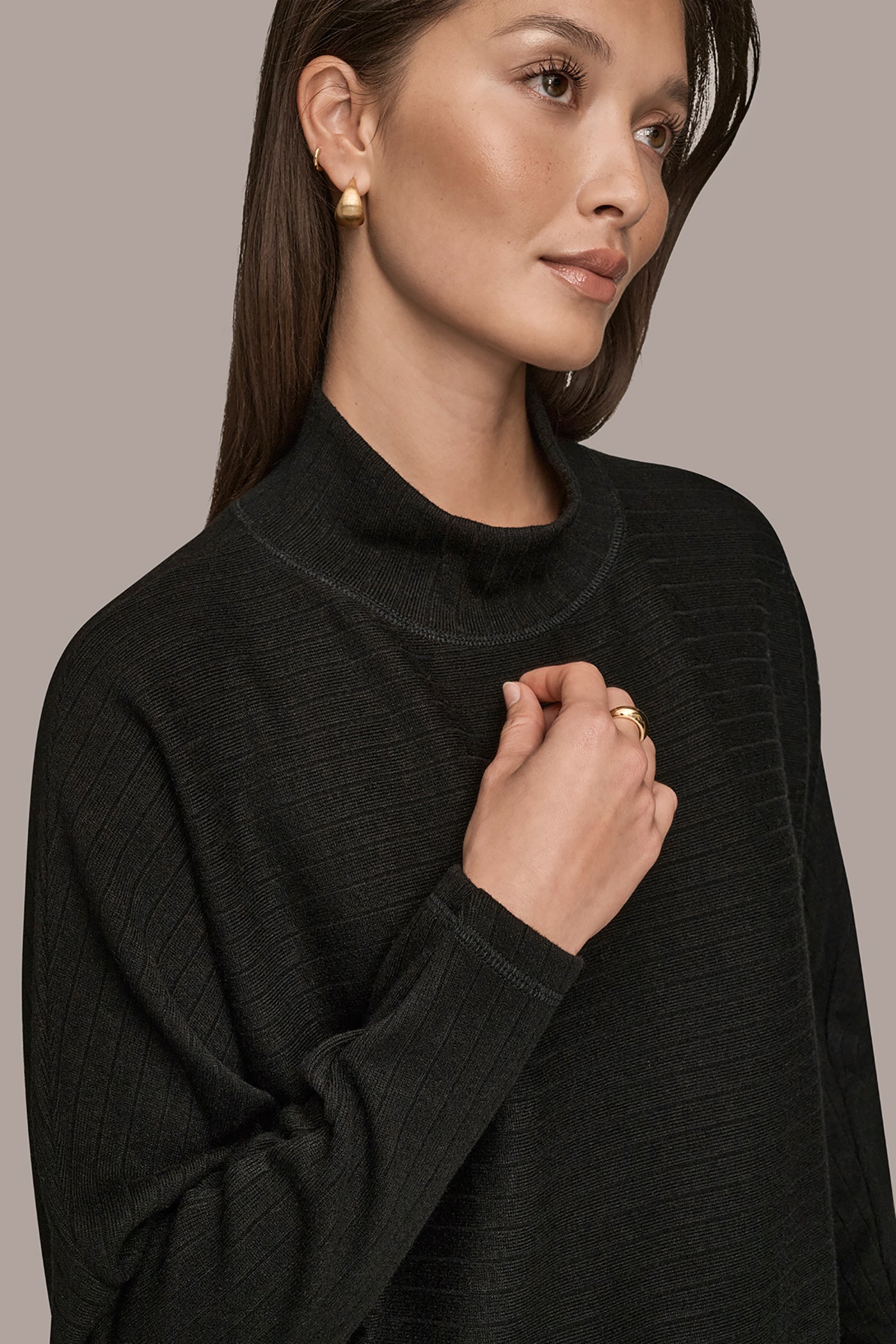 MOCK NECK LONG SLEEVE TOP VIEW 4 | Tops & Sweaters