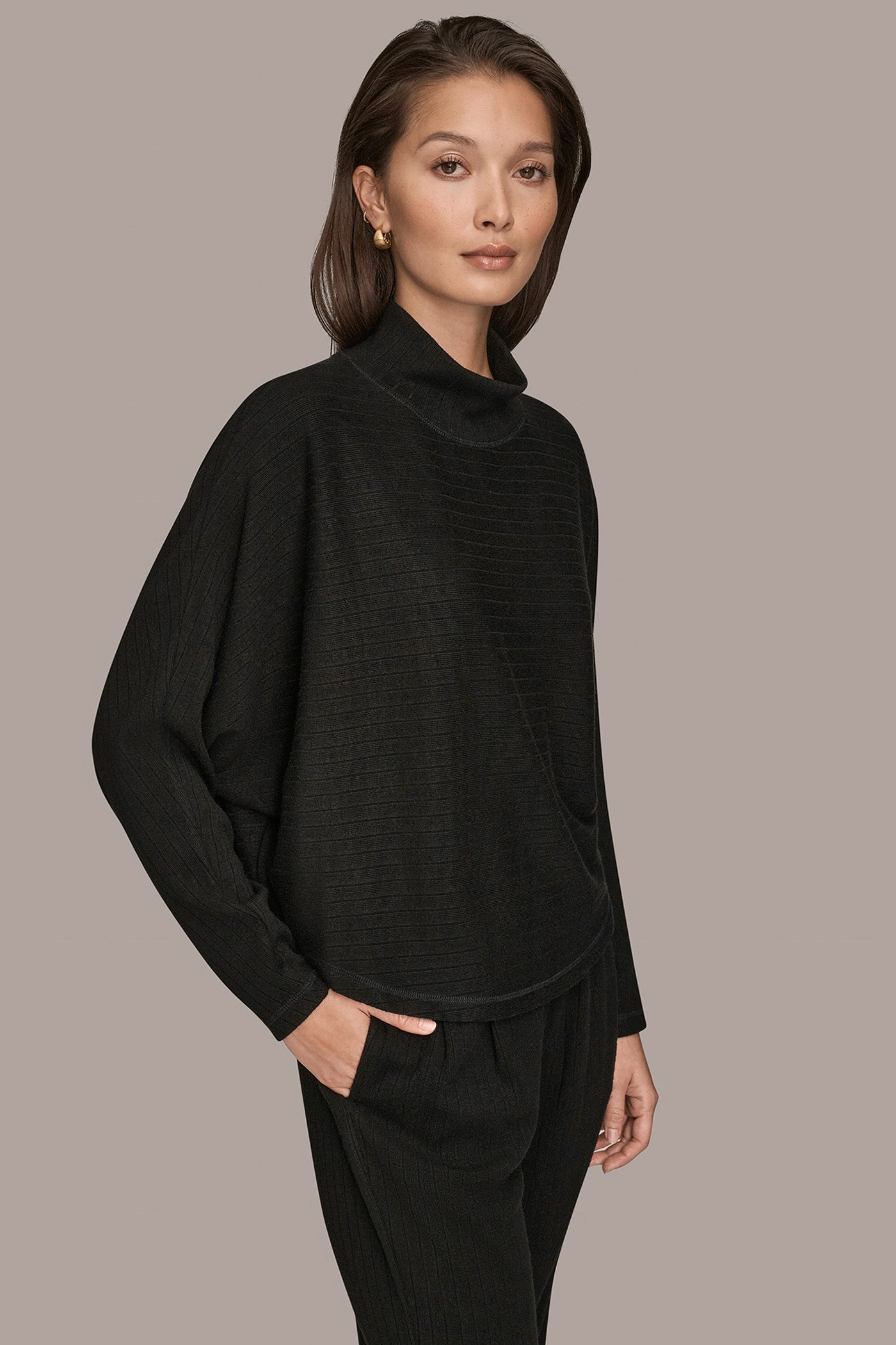 MOCK NECK LONG SLEEVE TOP VIEW 3 | Tops & Sweaters