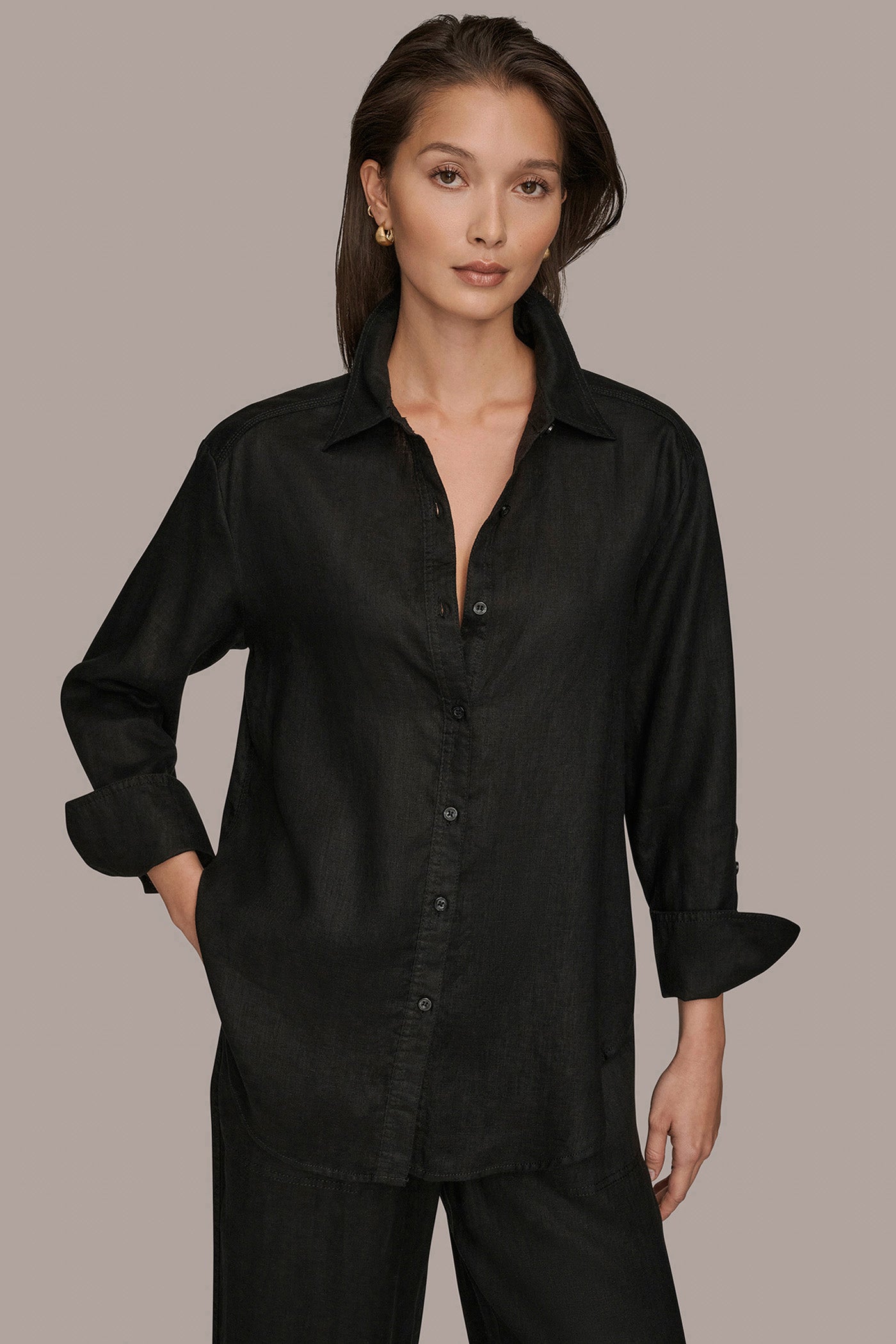 LONG SLEEVE BUTTON DOWN SHIRT | View 1 | Products