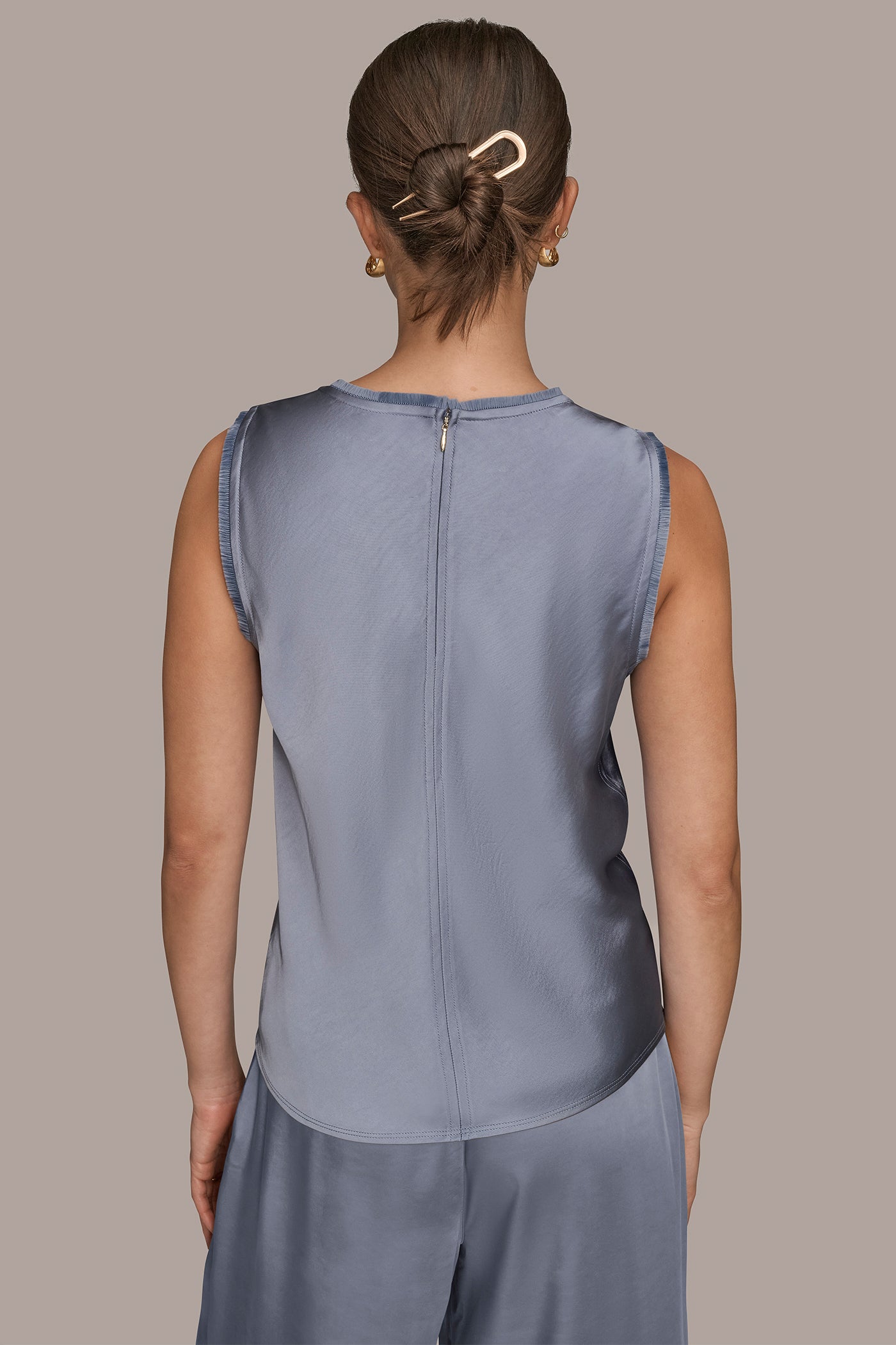 SLEEVELESS FRINGE TRIM BLOUSE | View 2 | Casual Collection