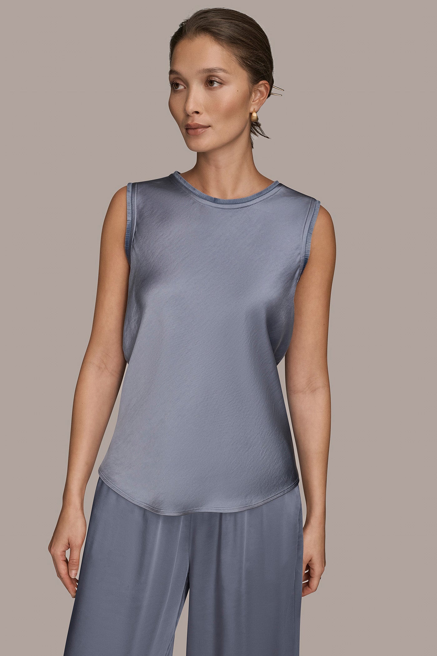 SLEEVELESS FRINGE TRIM BLOUSE | View 1 | Casual Collection