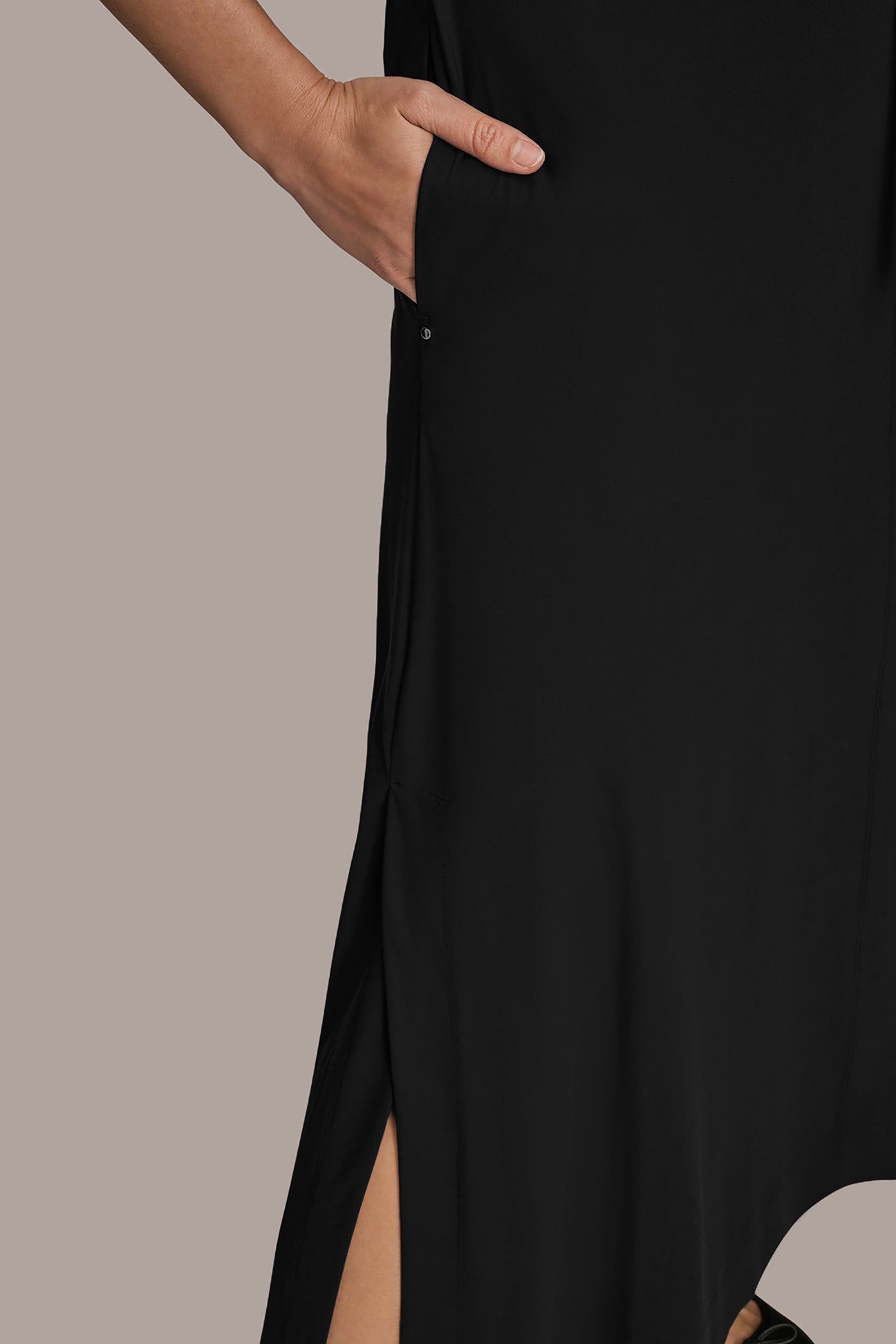 ELBOW-SLEEVE MIDI WRAP DRESS VIEW 6 | New clothing