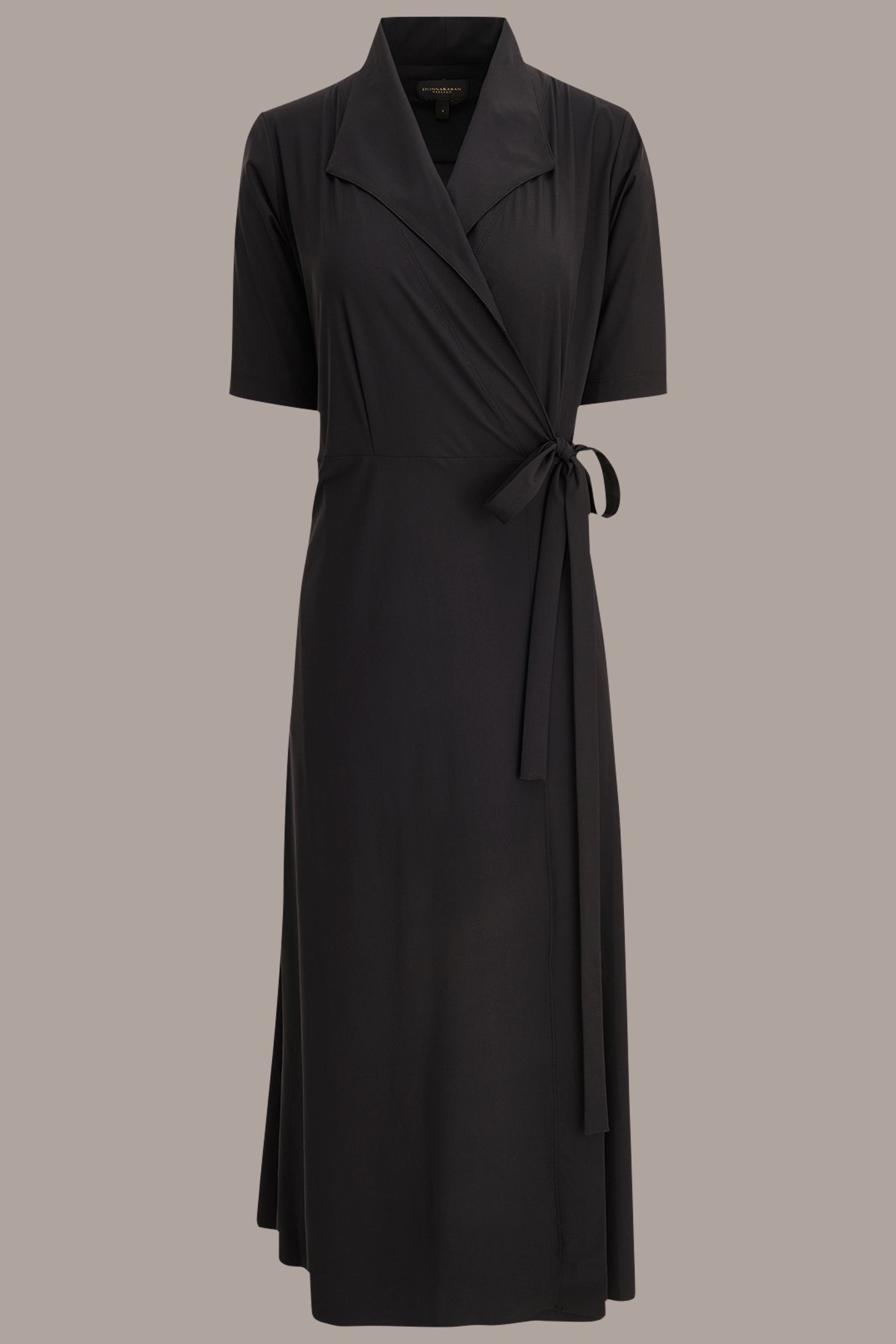 ELBOW-SLEEVE MIDI WRAP DRESS VIEW 9 | New clothing