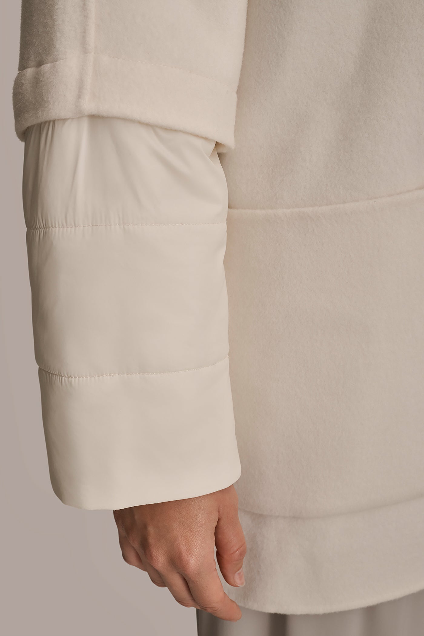 CAPE COAT WITH PUFFER SLEEVES VIEW 5 | Coats & Jackets