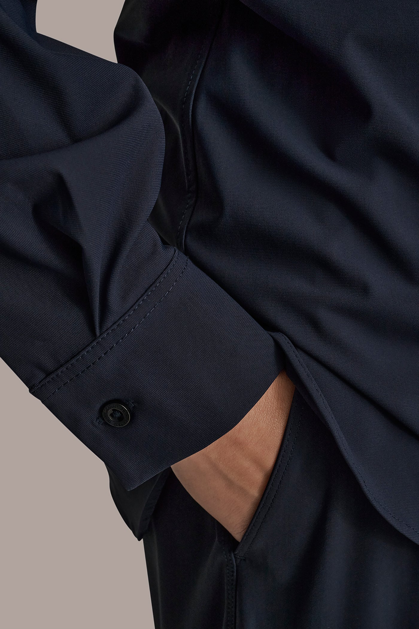 LONG SLEEVE BUTTON DOWN SHIRT VIEW 5 | Donna Karan Weekend