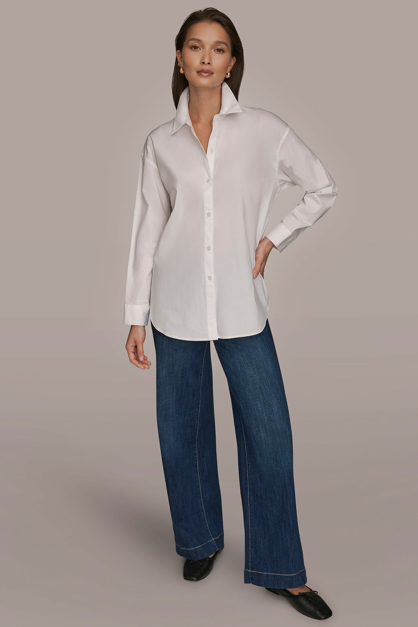 LONG SLEEVE BUTTON DOWN SHIRT VIEW 8