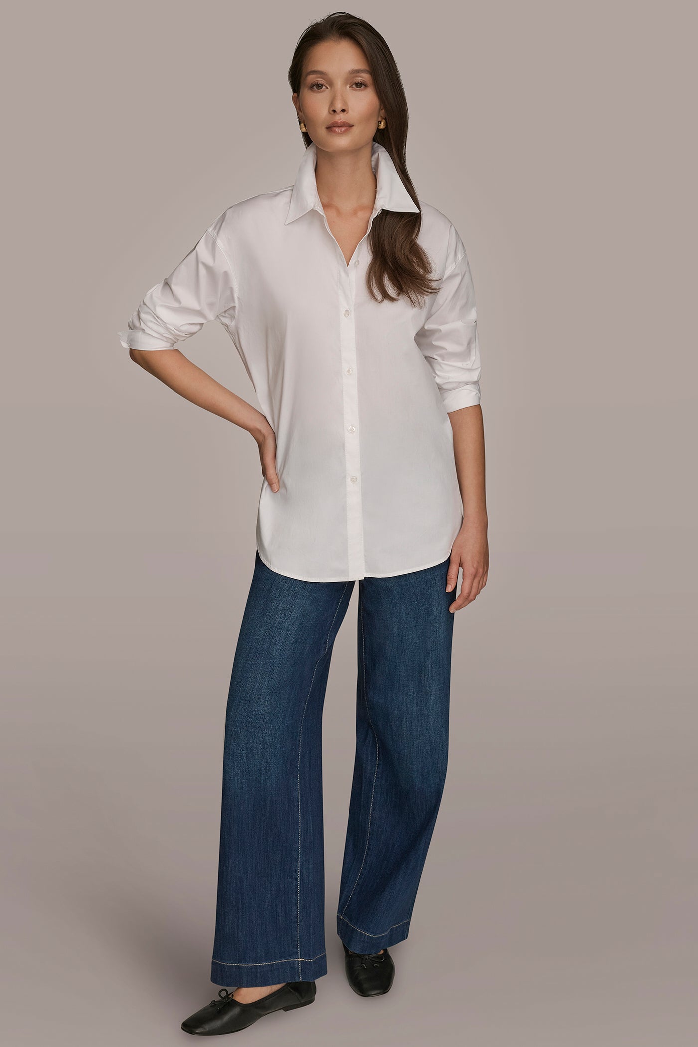 LONG SLEEVE BUTTON DOWN SHIRT VIEW 7