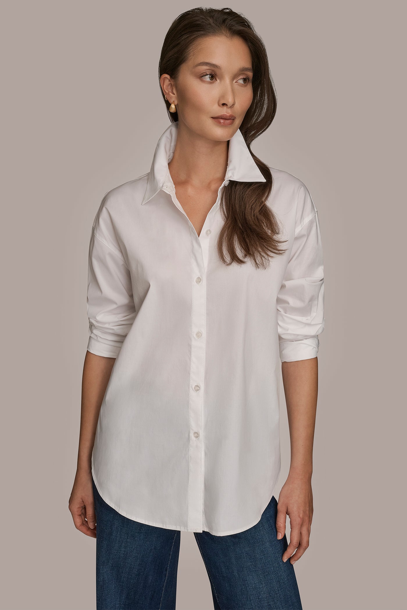 LONG SLEEVE BUTTON DOWN SHIRT VIEW 4