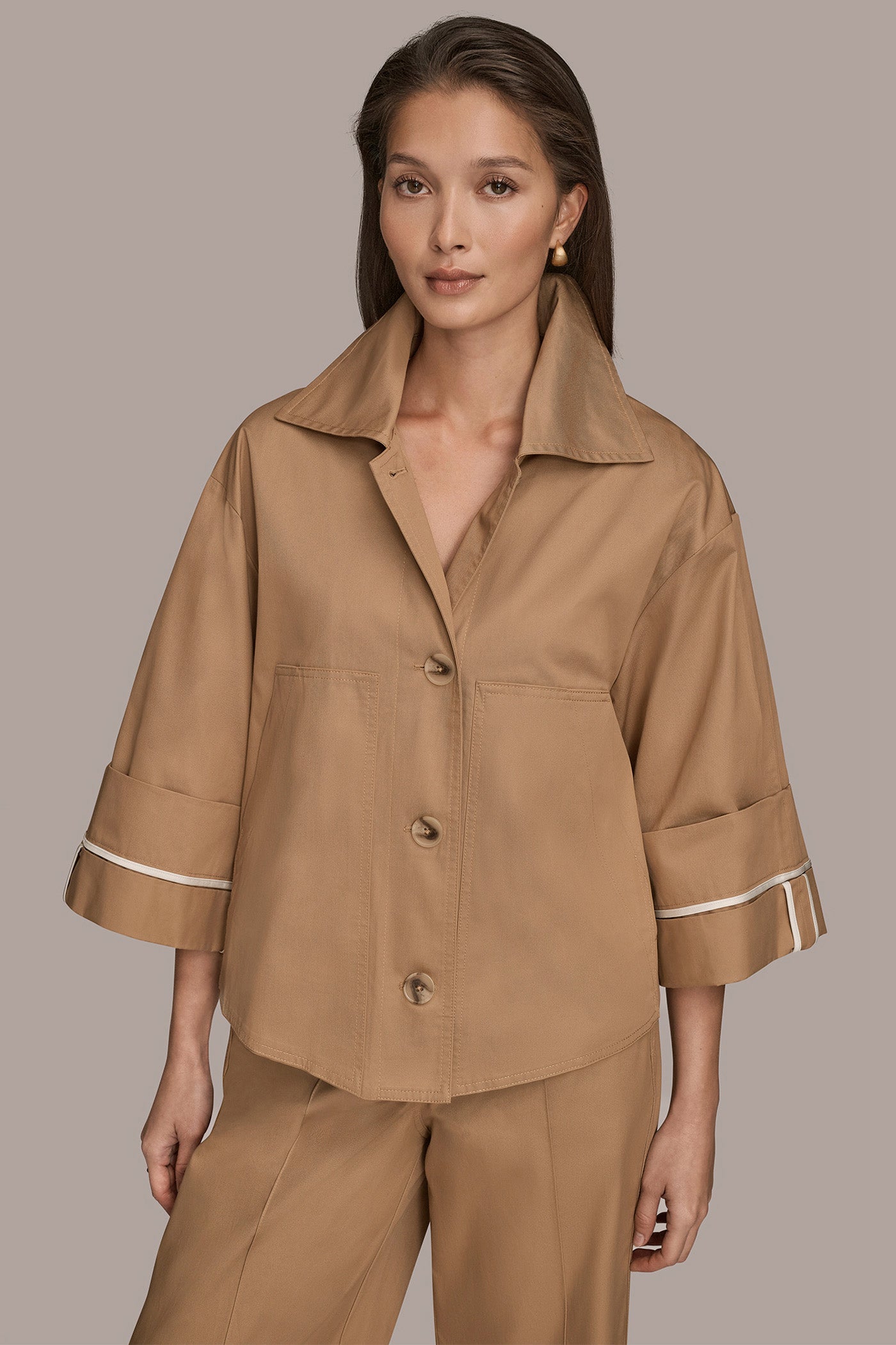 BUTTON FRONT JACKET | View 1 | Coats & Jackets