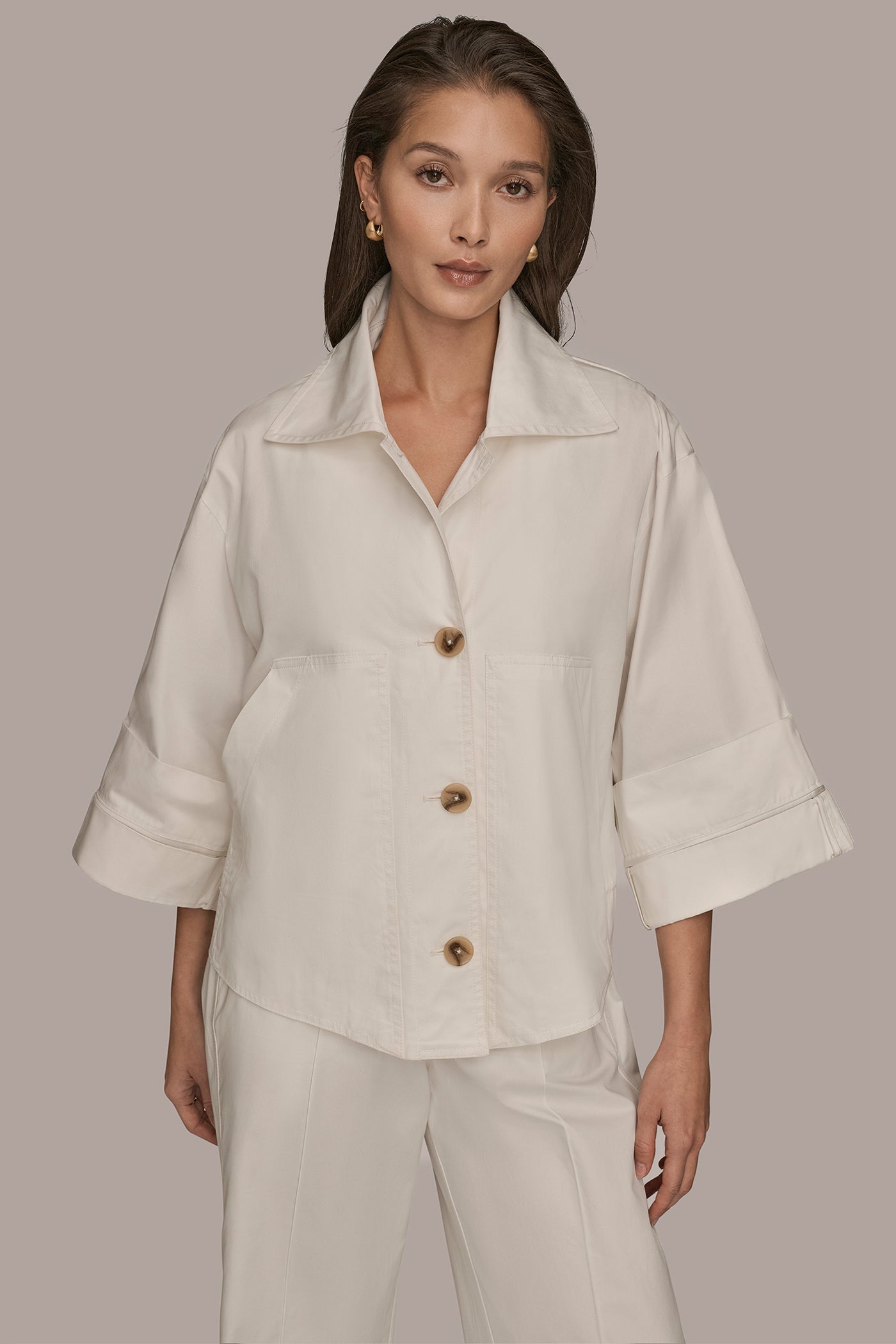 BUTTON FRONT JACKET | View 1 | Coats & Jackets