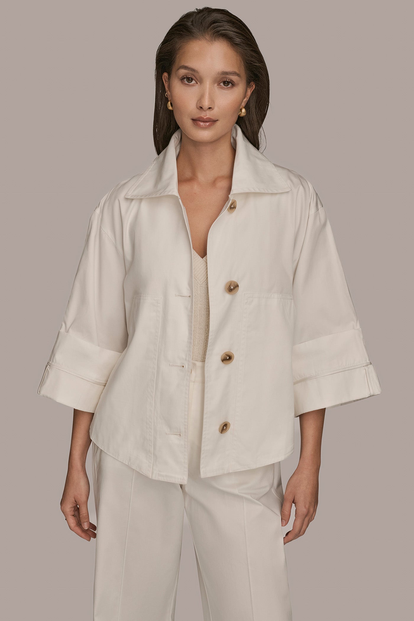 BUTTON FRONT JACKET VIEW 4 | Coats & Jackets