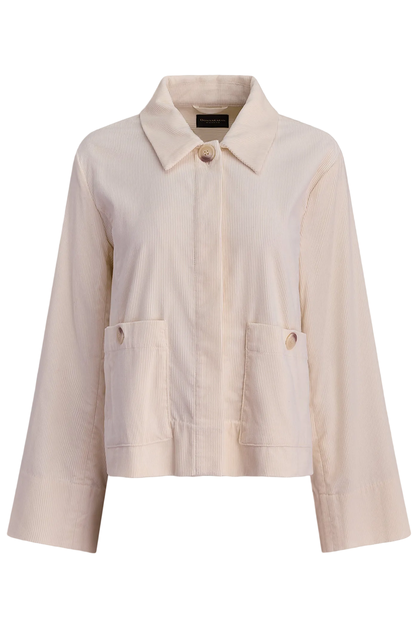 CORDUROY BELL SLEEVE TRAPEZE JACKET (alternate view)