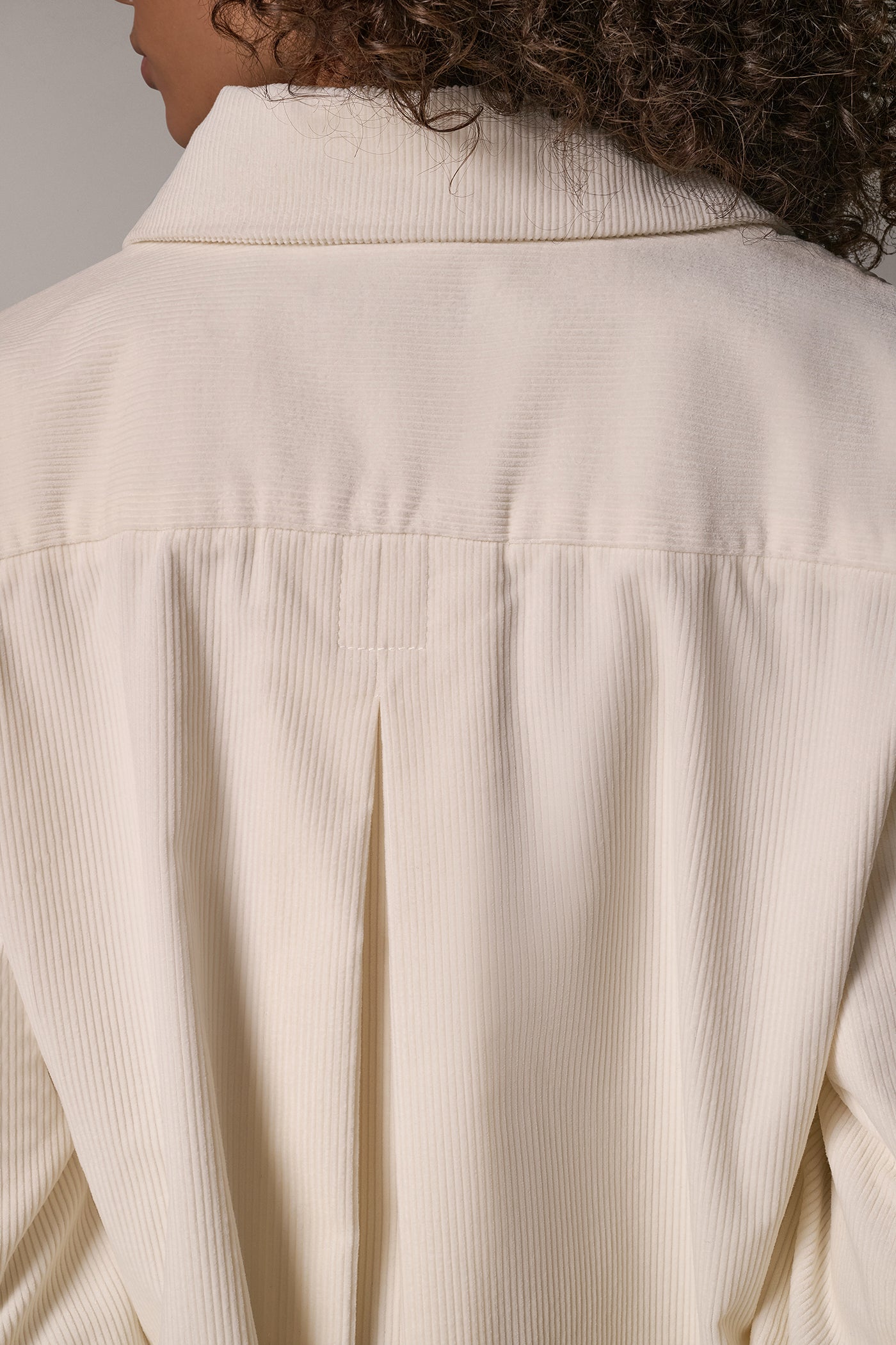 CORDUROY BELL SLEEVE TRAPEZE JACKET VIEW 5