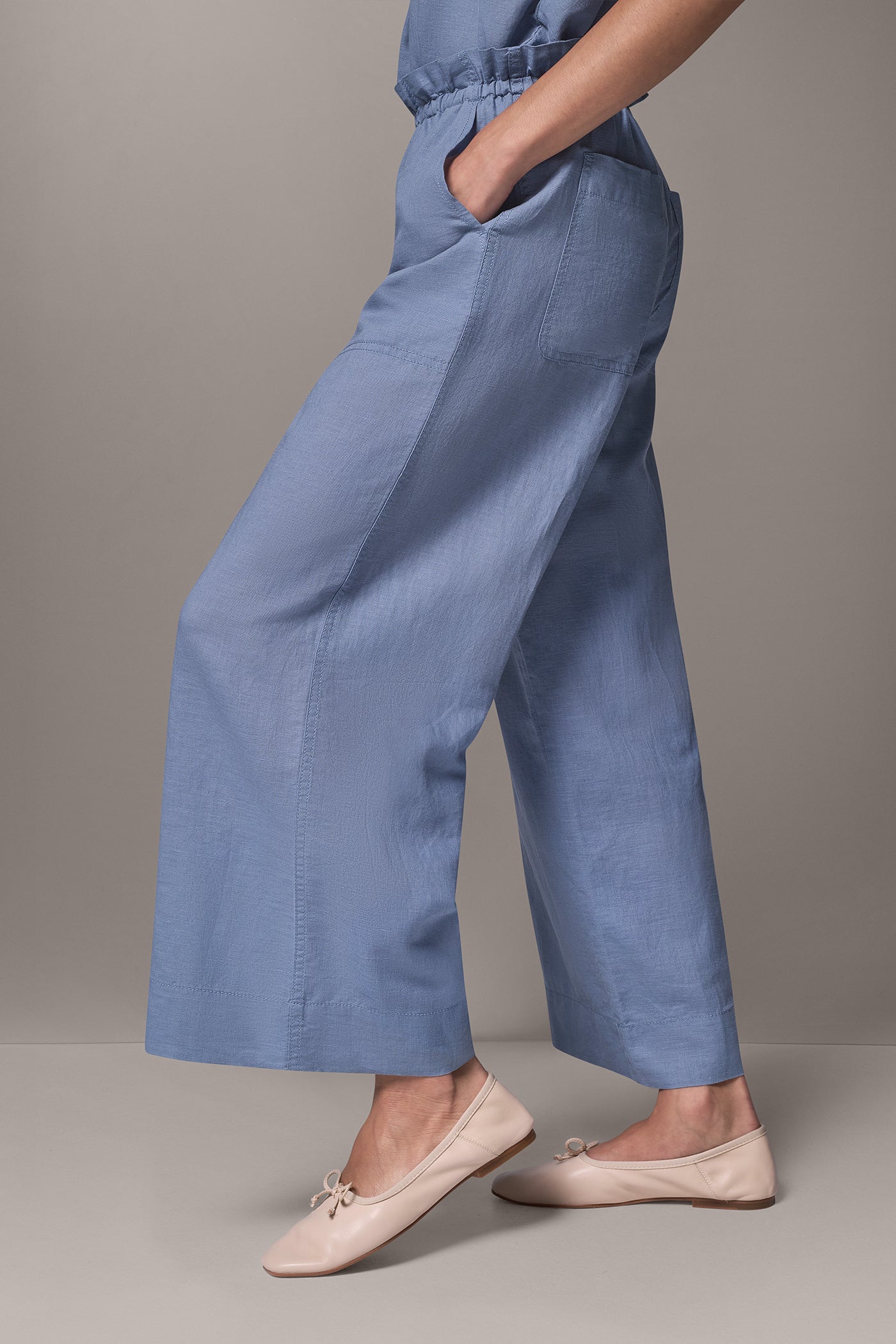 LINEN EXTRA HIGH-RISE PAPERBAG PANT VIEW 2