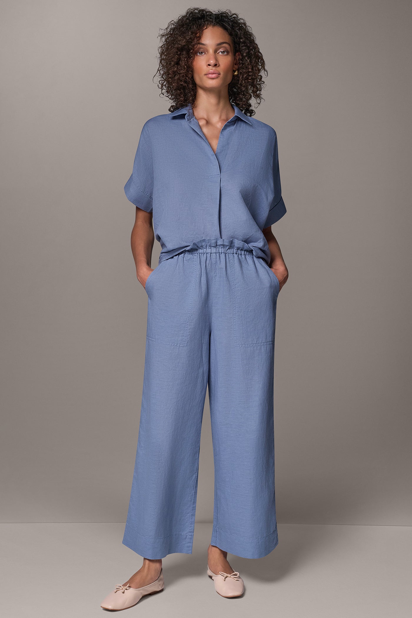 LINEN EXTRA HIGH-RISE PAPERBAG PANT VIEW 6