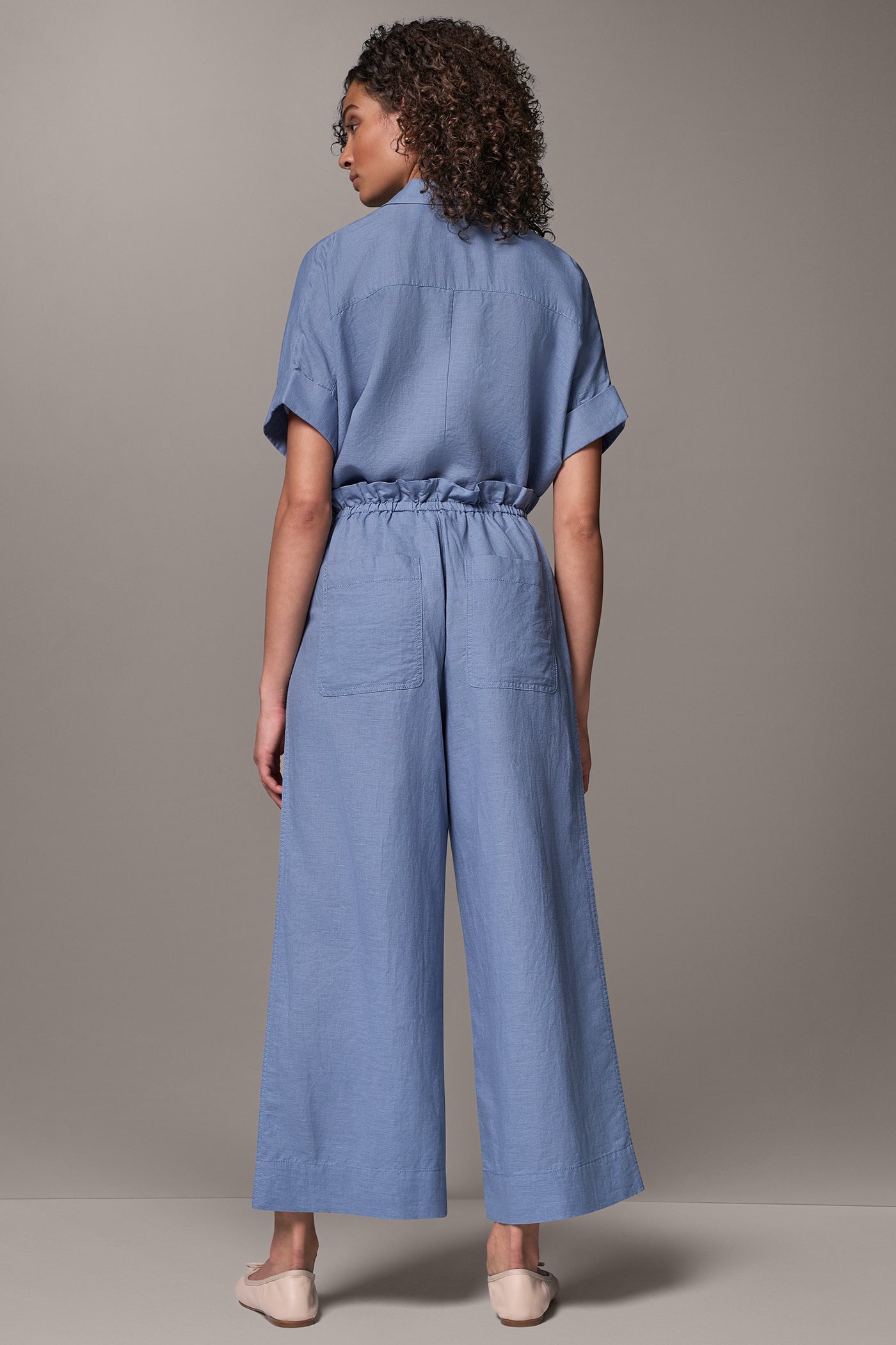 LINEN EXTRA HIGH-RISE PAPERBAG PANT VIEW 7