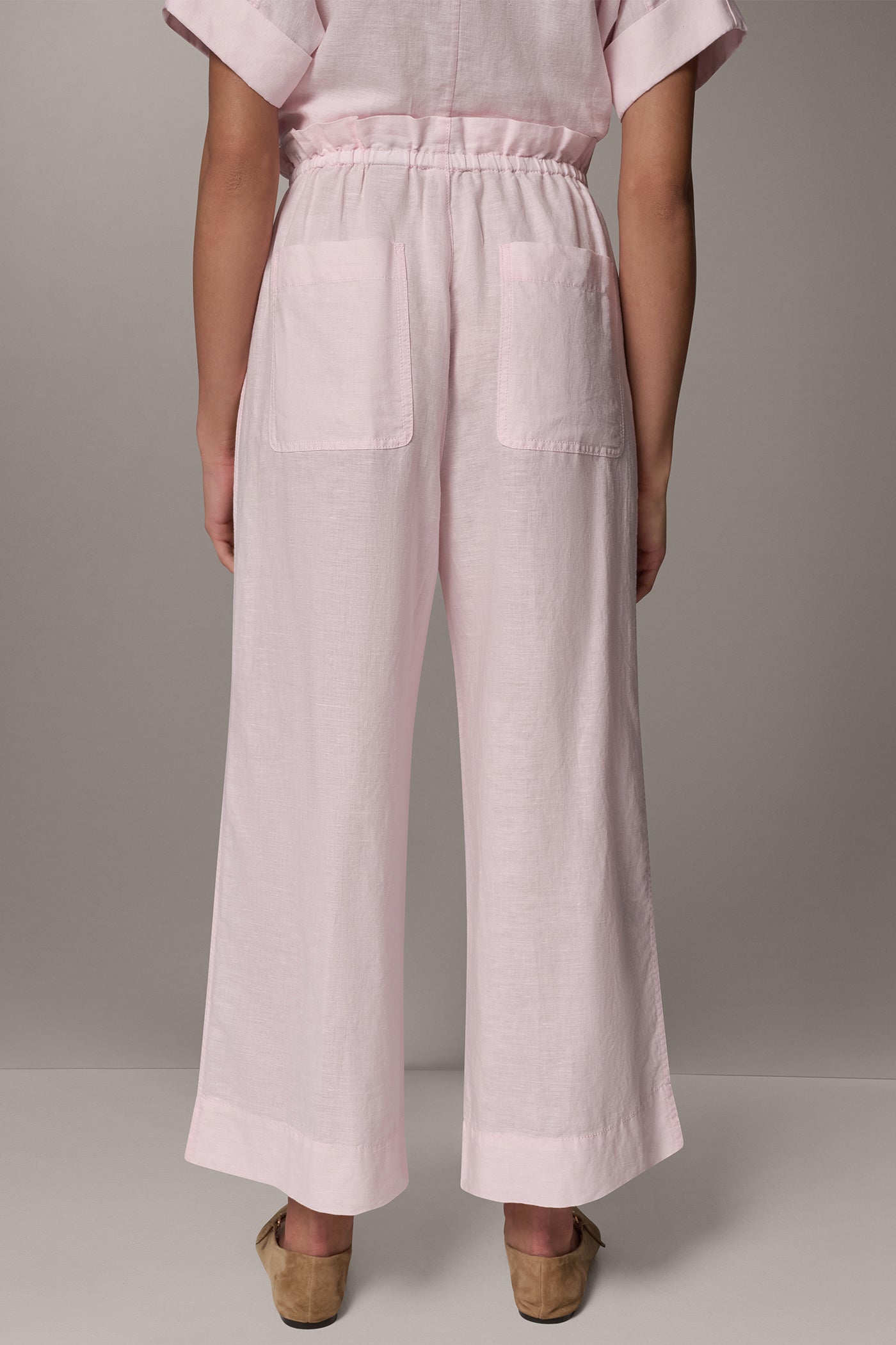 LINEN EXTRA HIGH-RISE PAPERBAG PANT VIEW 3