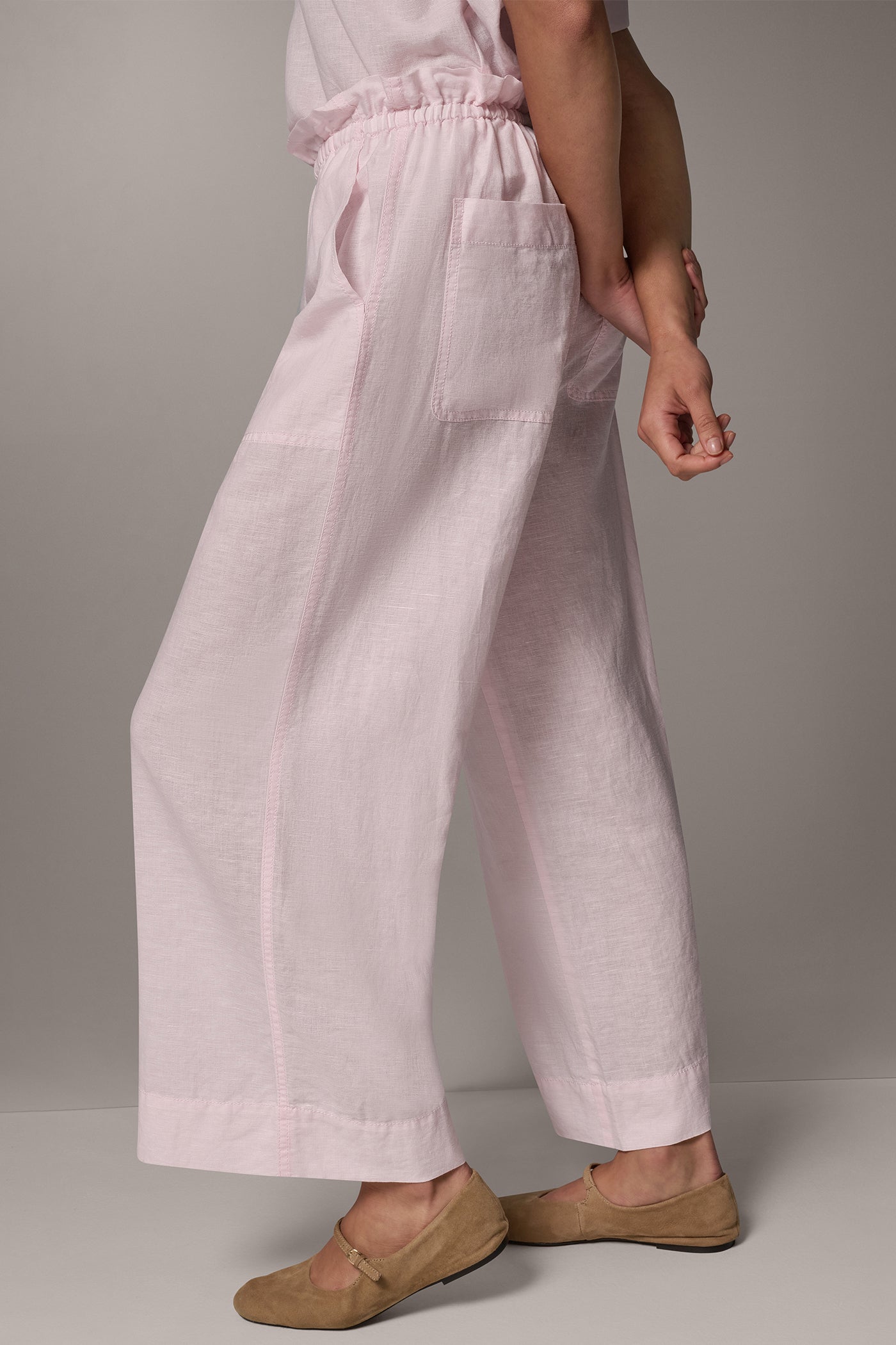 LINEN EXTRA HIGH-RISE PAPERBAG PANT VIEW 2