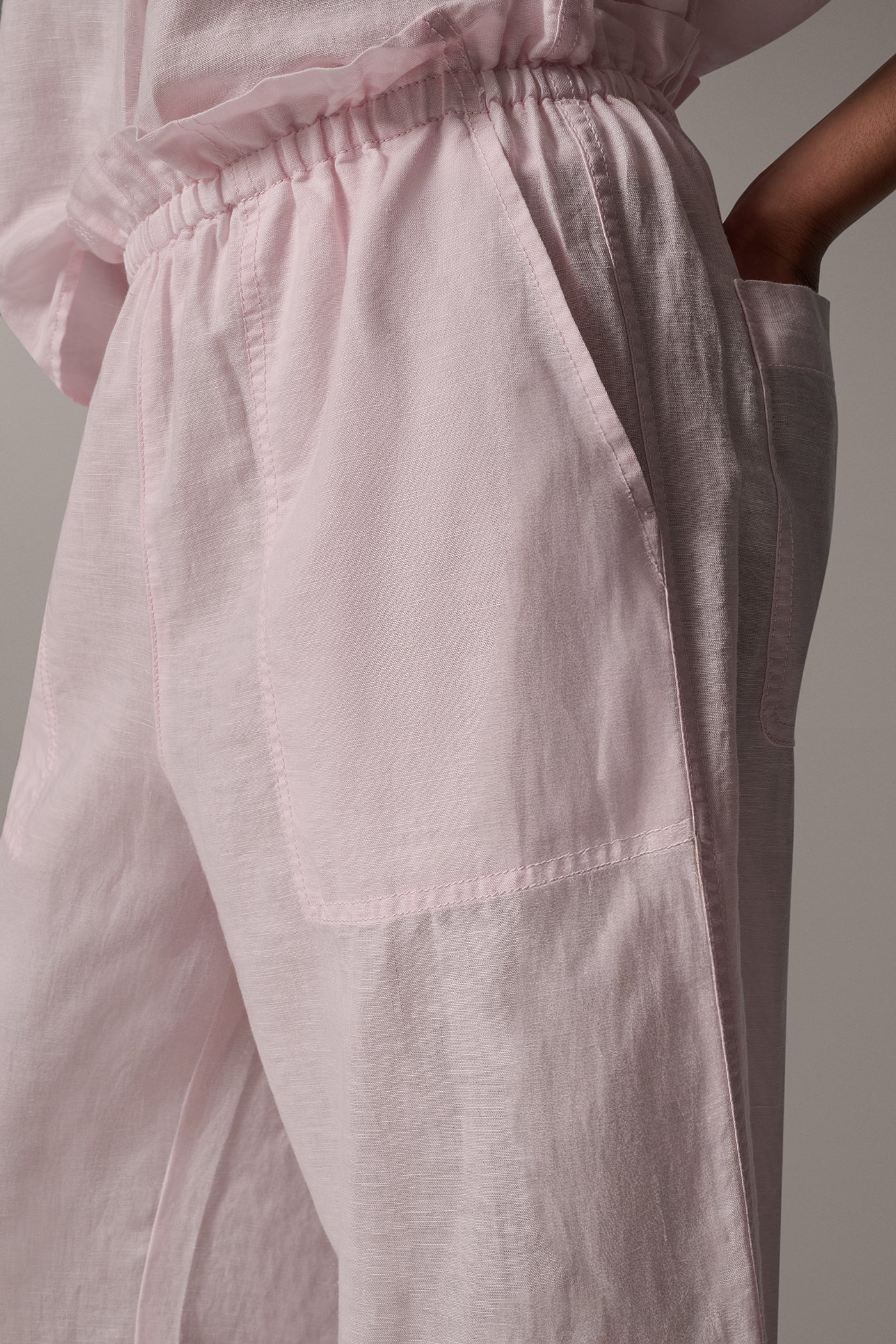 LINEN EXTRA HIGH-RISE PAPERBAG PANT VIEW 5