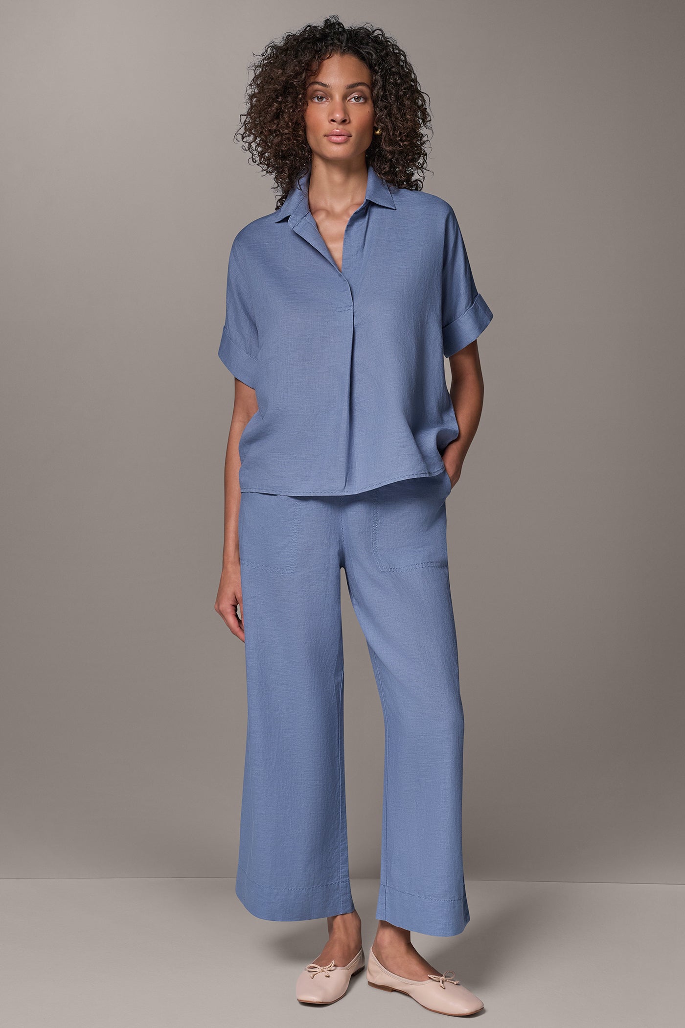 COCOON PULLOVER BLOUSE VIEW 6 | Donna Karan Weekend Tops