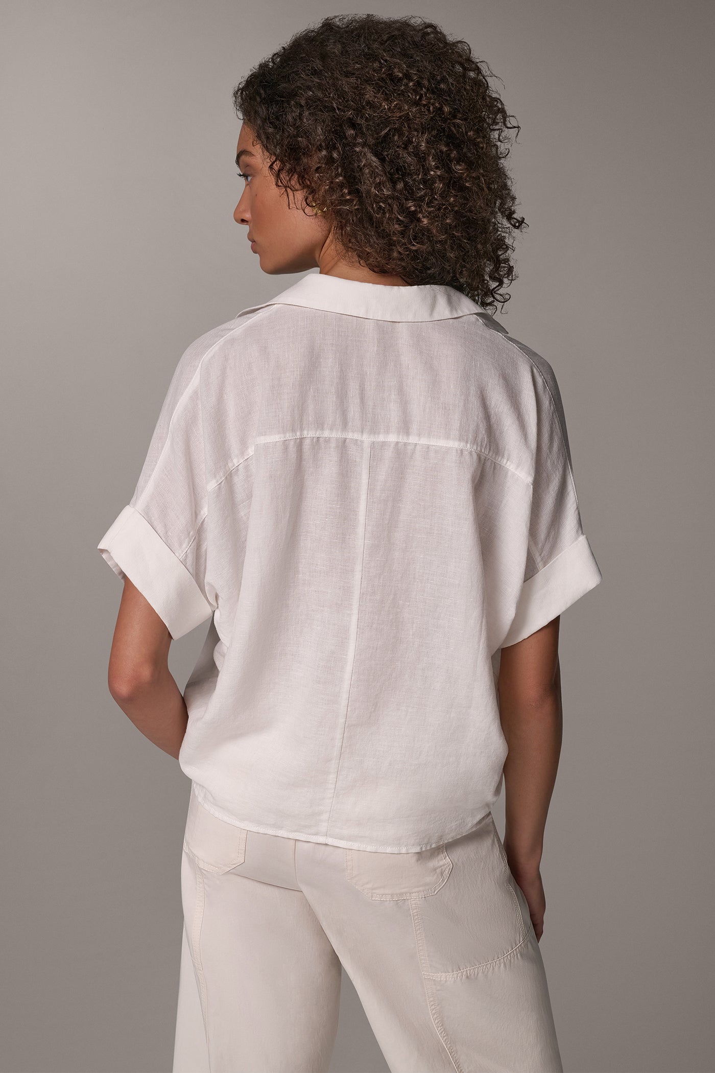 COCOON PULLOVER BLOUSE VIEW 3 | Donna Karan Weekend Tops