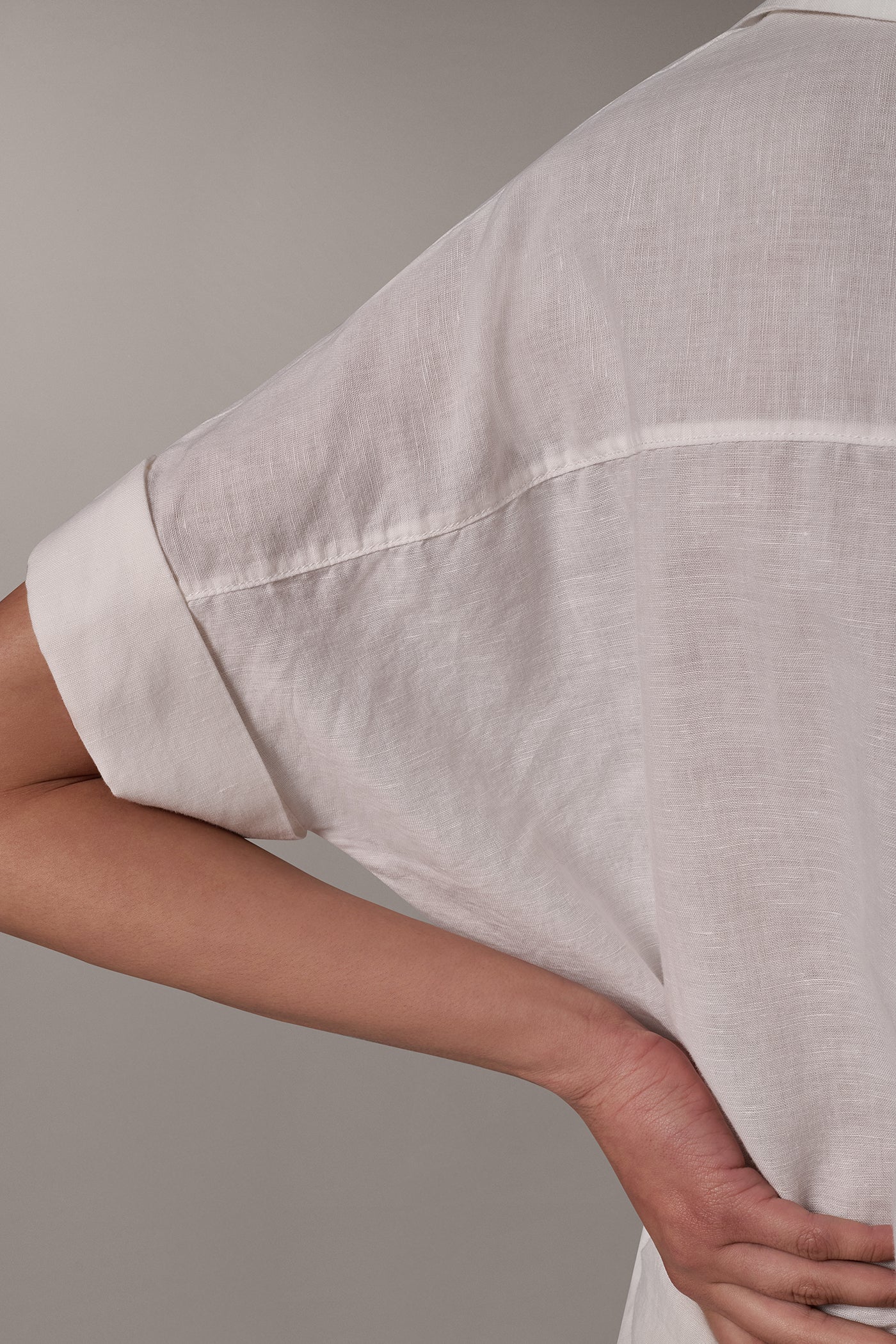 COCOON PULLOVER BLOUSE VIEW 5 | Donna Karan Weekend Tops