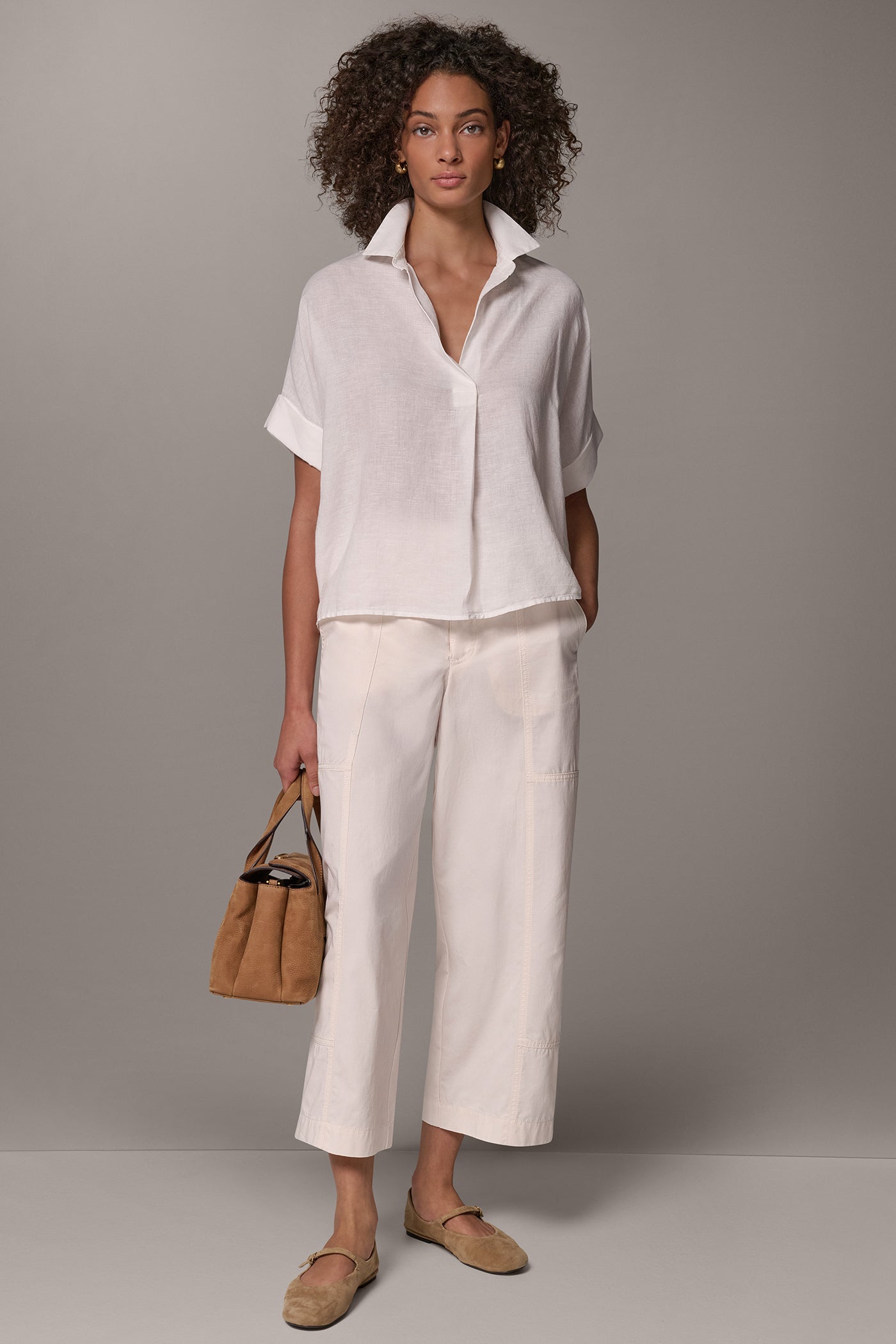 COCOON PULLOVER BLOUSE VIEW 6 | Donna Karan Weekend Tops