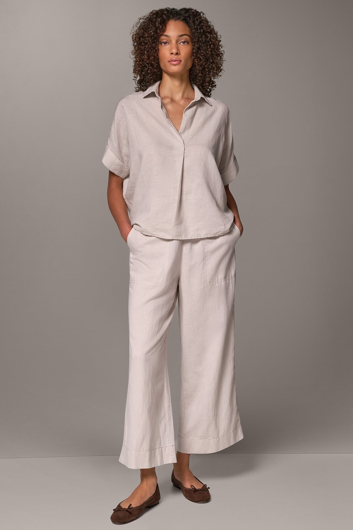 COCOON PULLOVER BLOUSE VIEW 6 | Donna Karan Weekend Tops