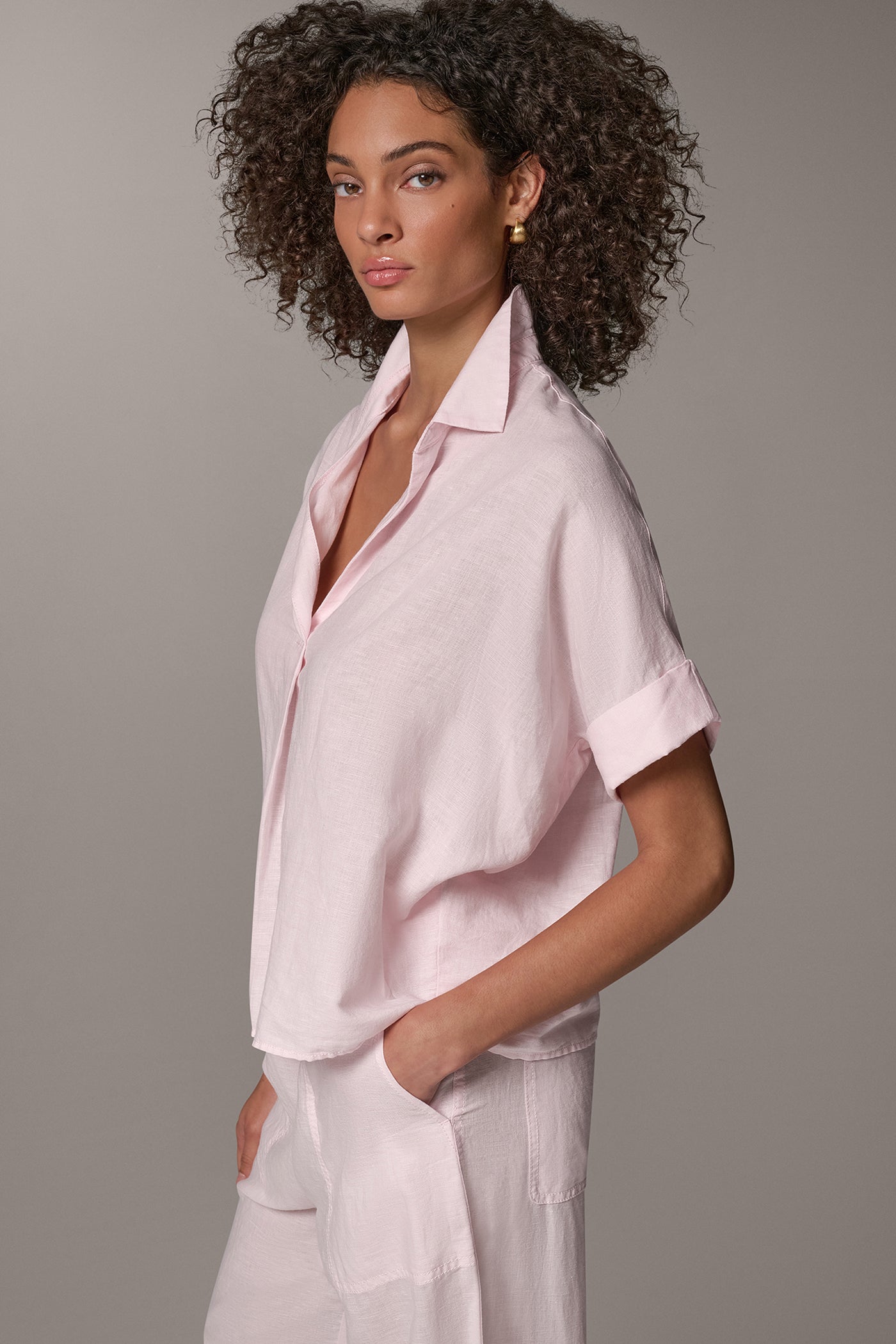 COCOON PULLOVER BLOUSE VIEW 4 | Donna Karan Weekend Tops