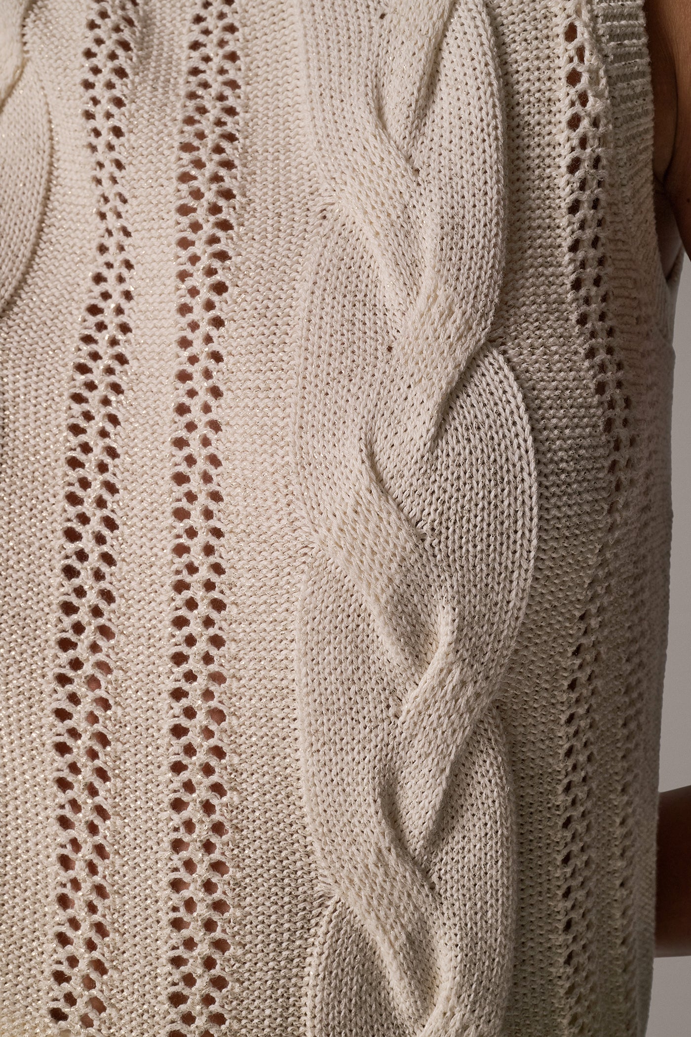 WATERFALL FOIL SWEATER VEST VIEW 5 | New Arrivals