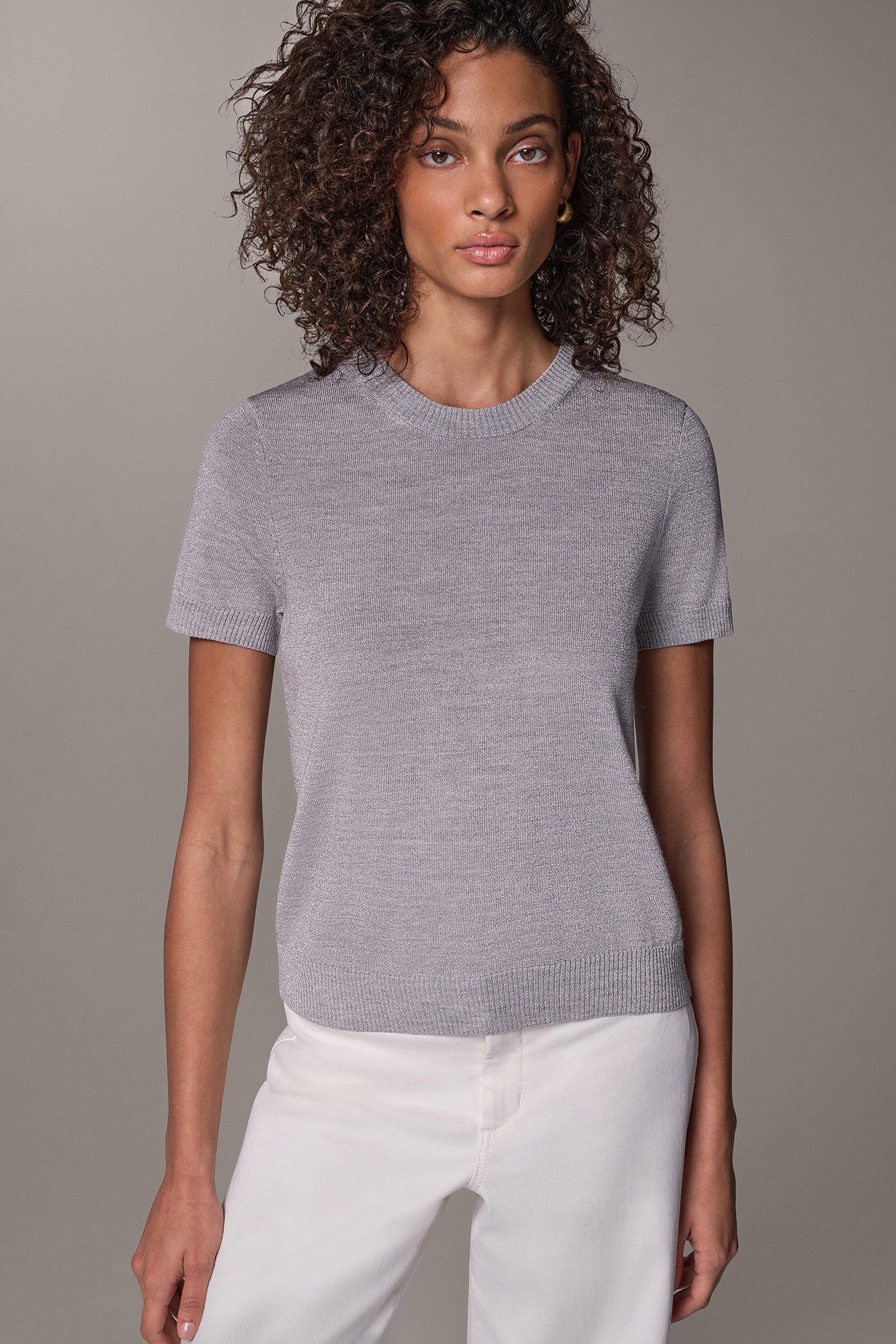 LUREX & MERINO WOOL SWEATER VIEW 1