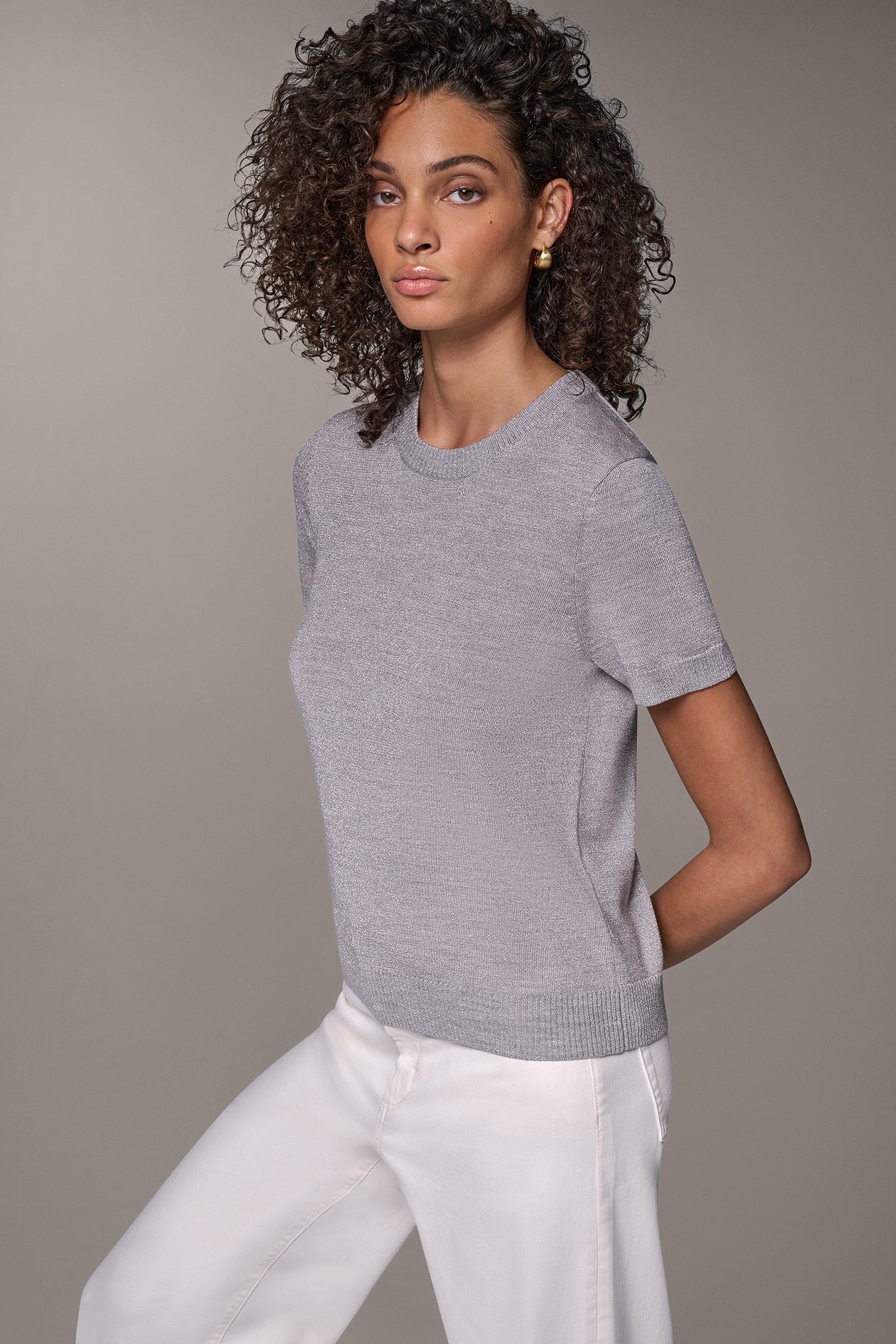 LUREX & MERINO WOOL SWEATER VIEW 2