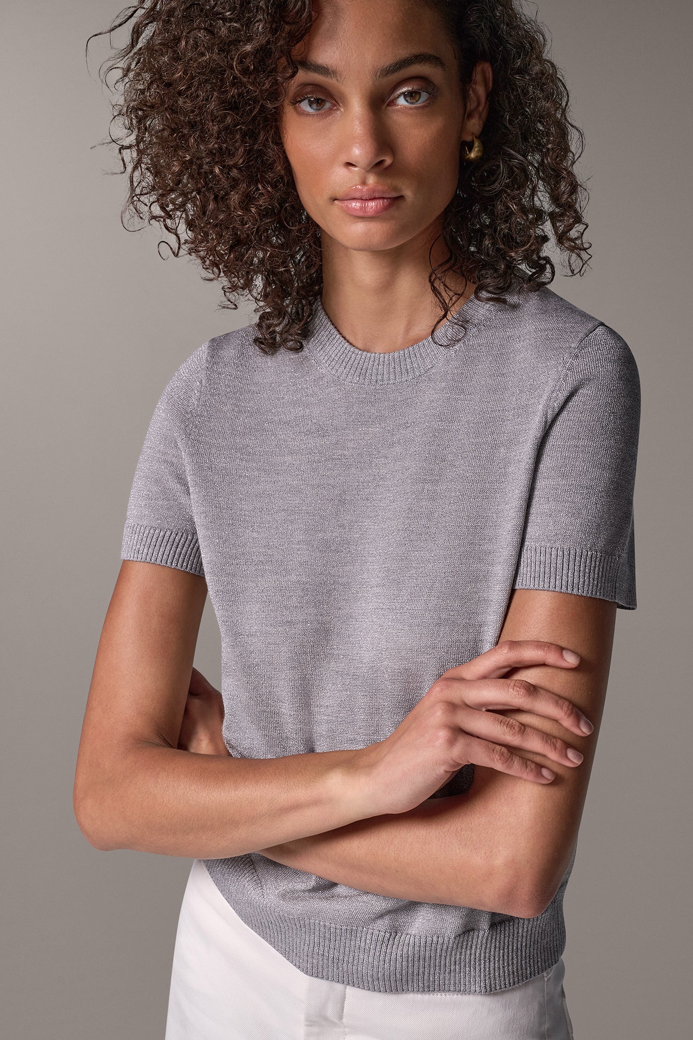 LUREX & MERINO WOOL SWEATER VIEW 4