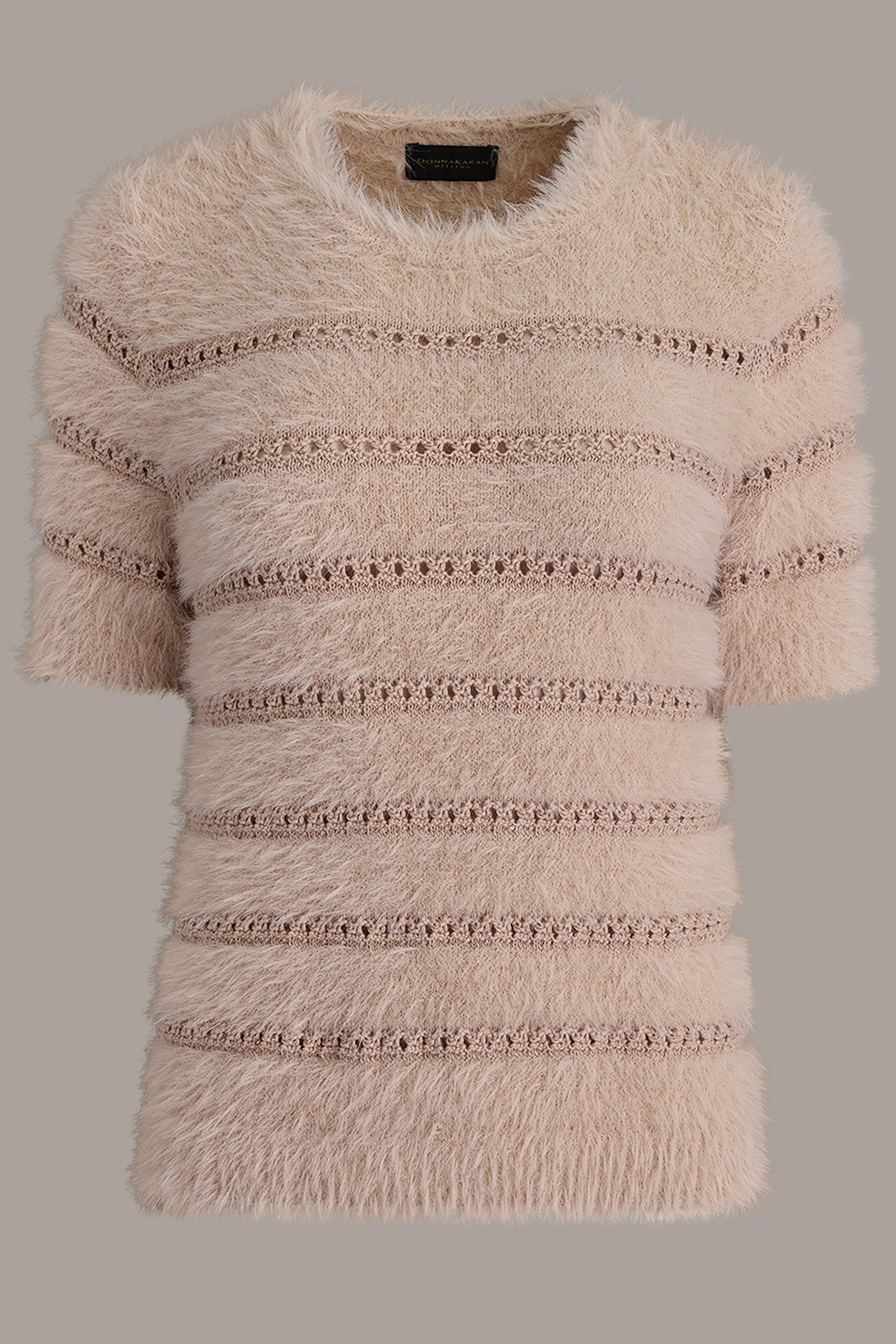 SEQUIN STRIPE FEATHER SWEATER VIEW 10