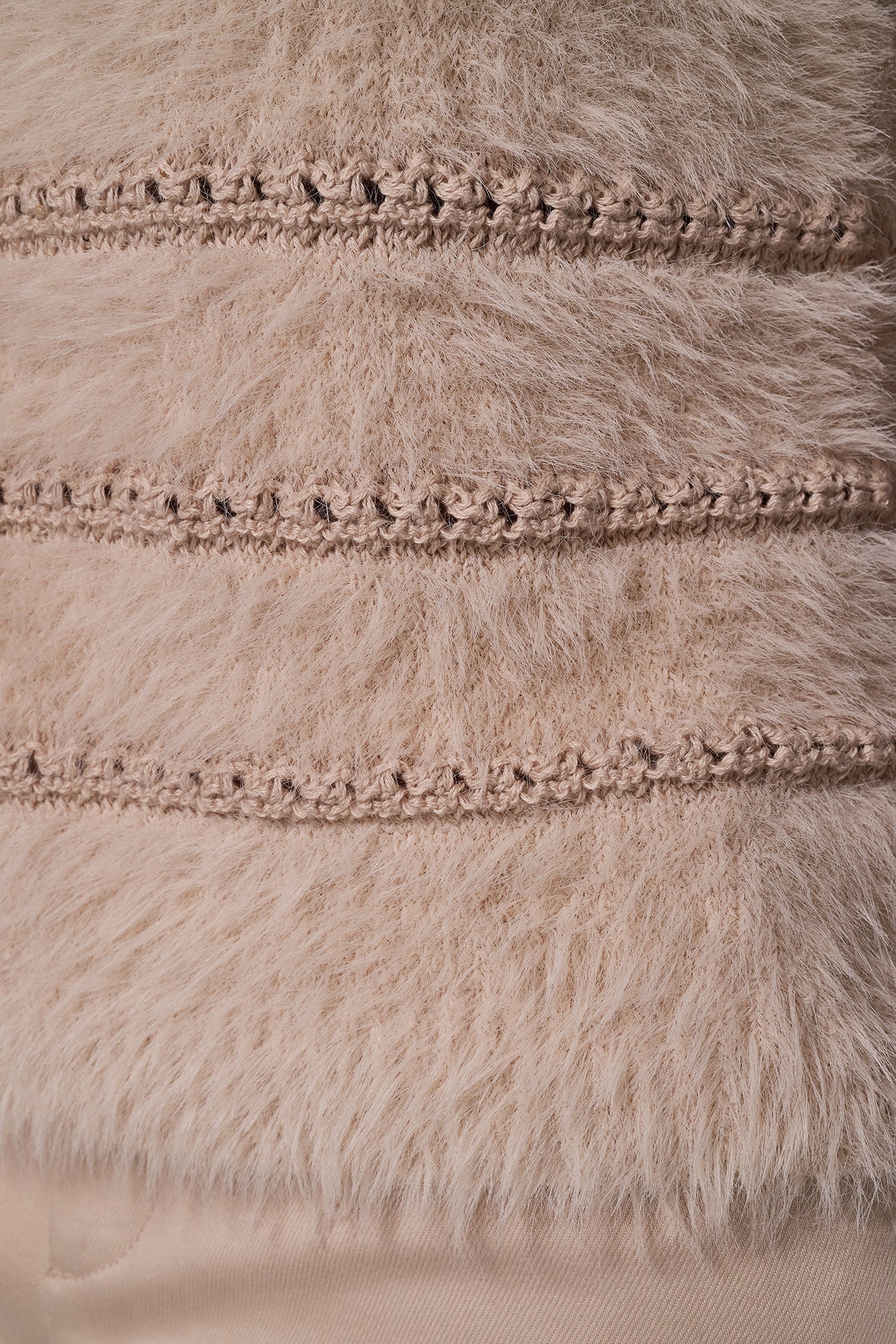 SEQUIN STRIPE FEATHER SWEATER VIEW 4