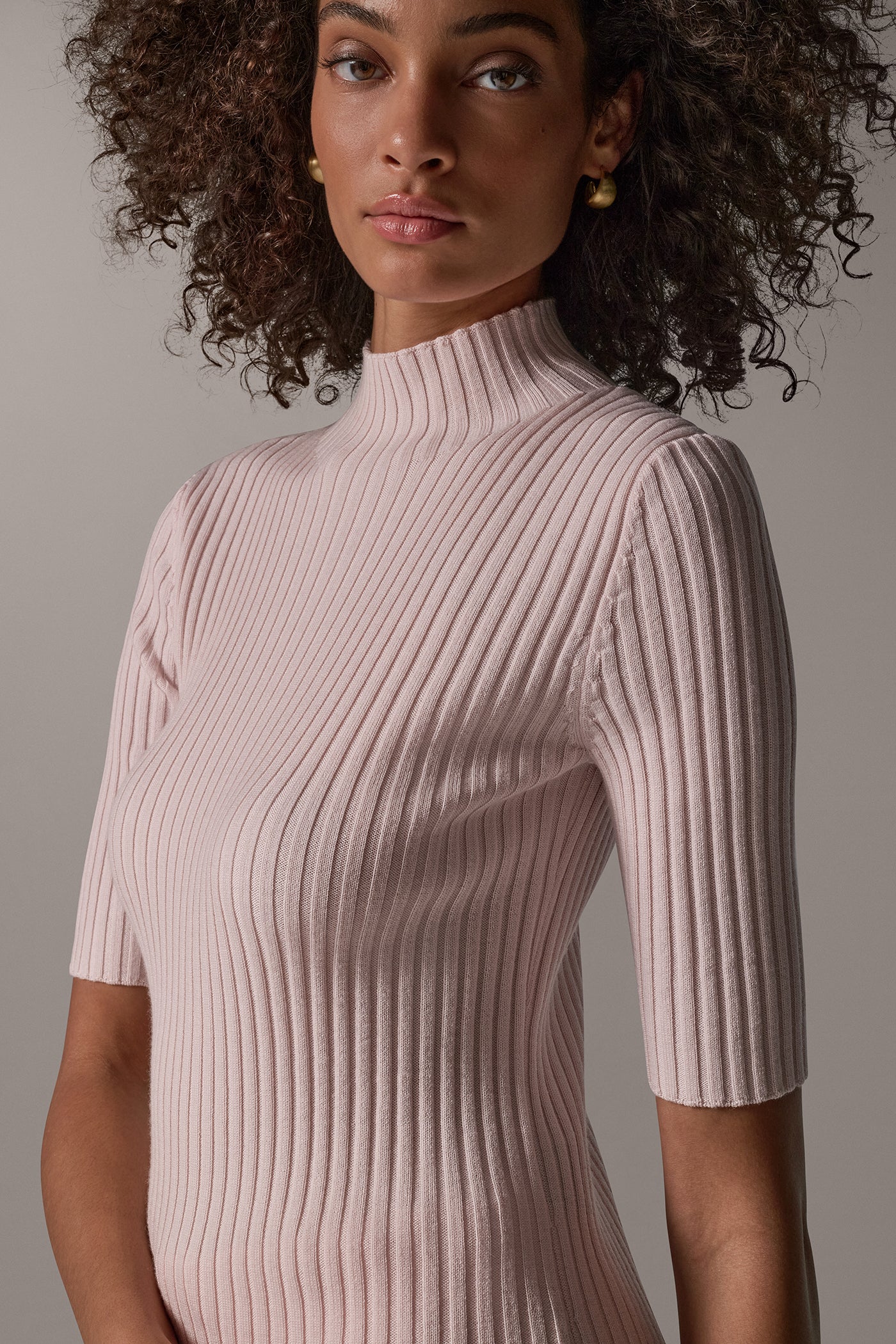MERINO WOOL MOCK-NECK SWEATER (alternate view)