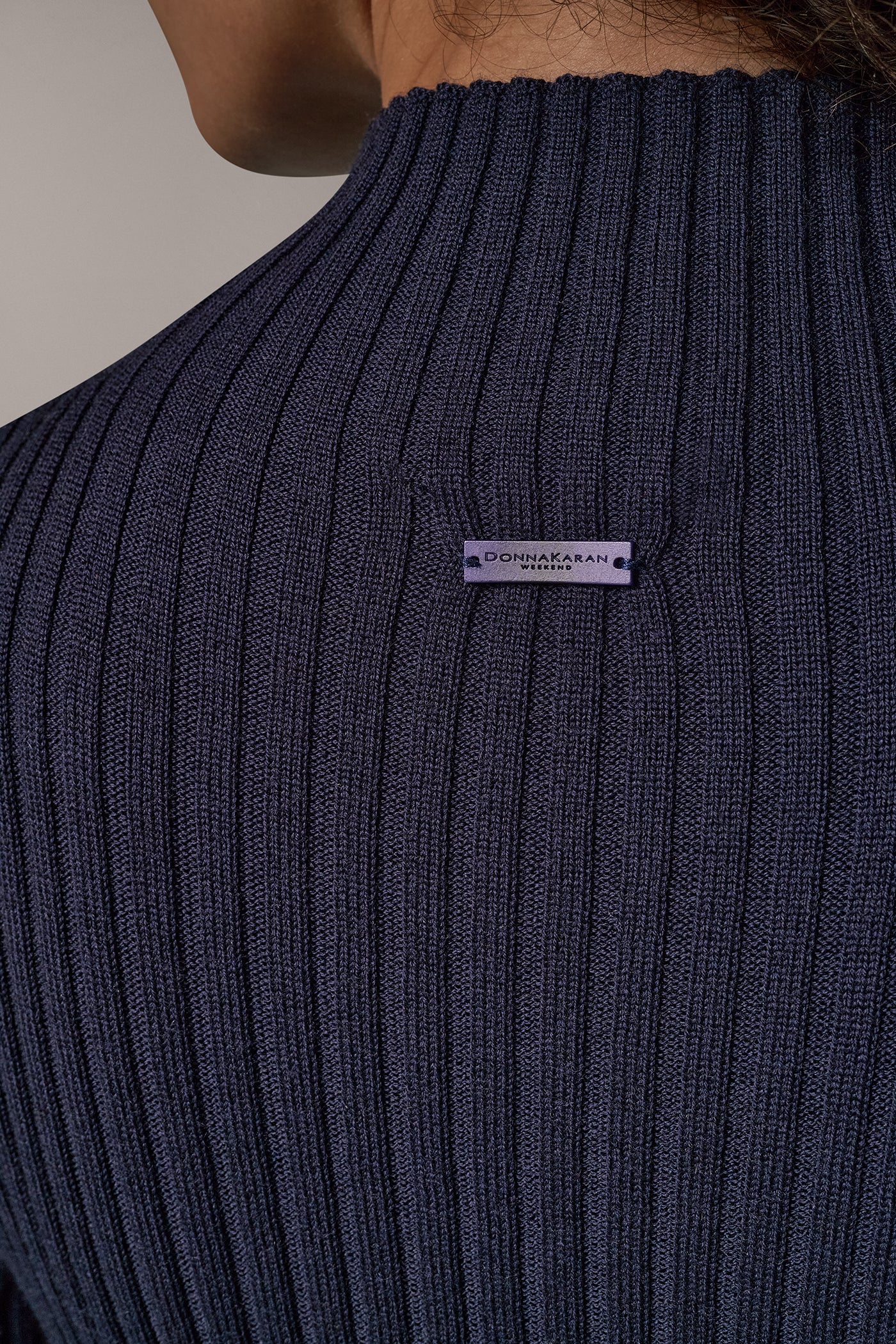 MERINO WOOL MOCK-NECK SWEATER VIEW 6 | Donna Karan Weekend Tops