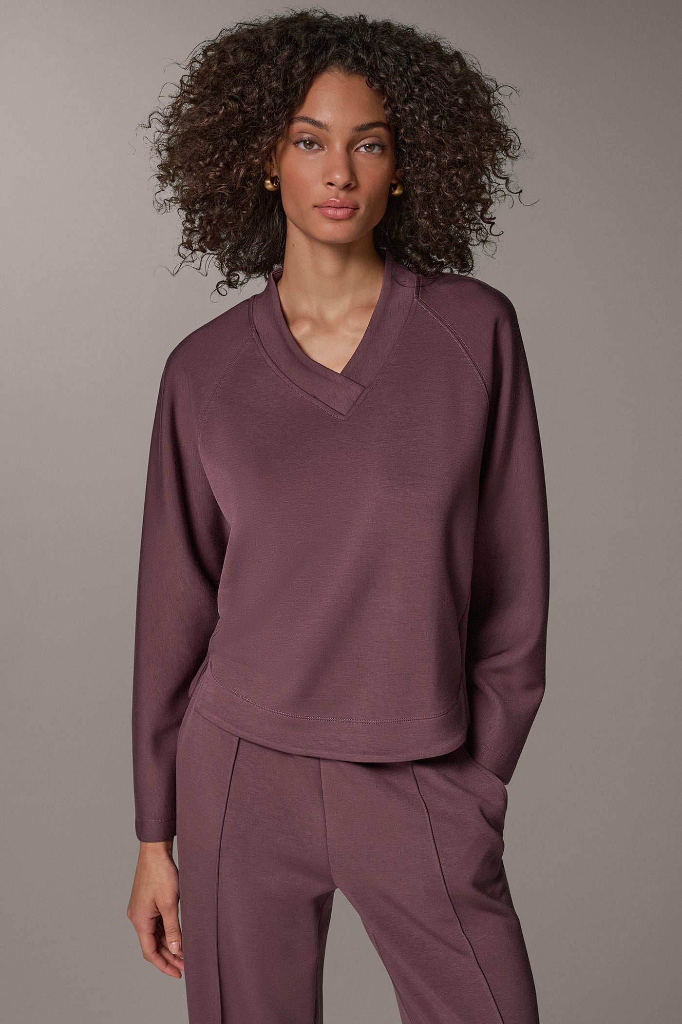 JET SETTER CROSSOVER V-NECK TOP VIEW 1
