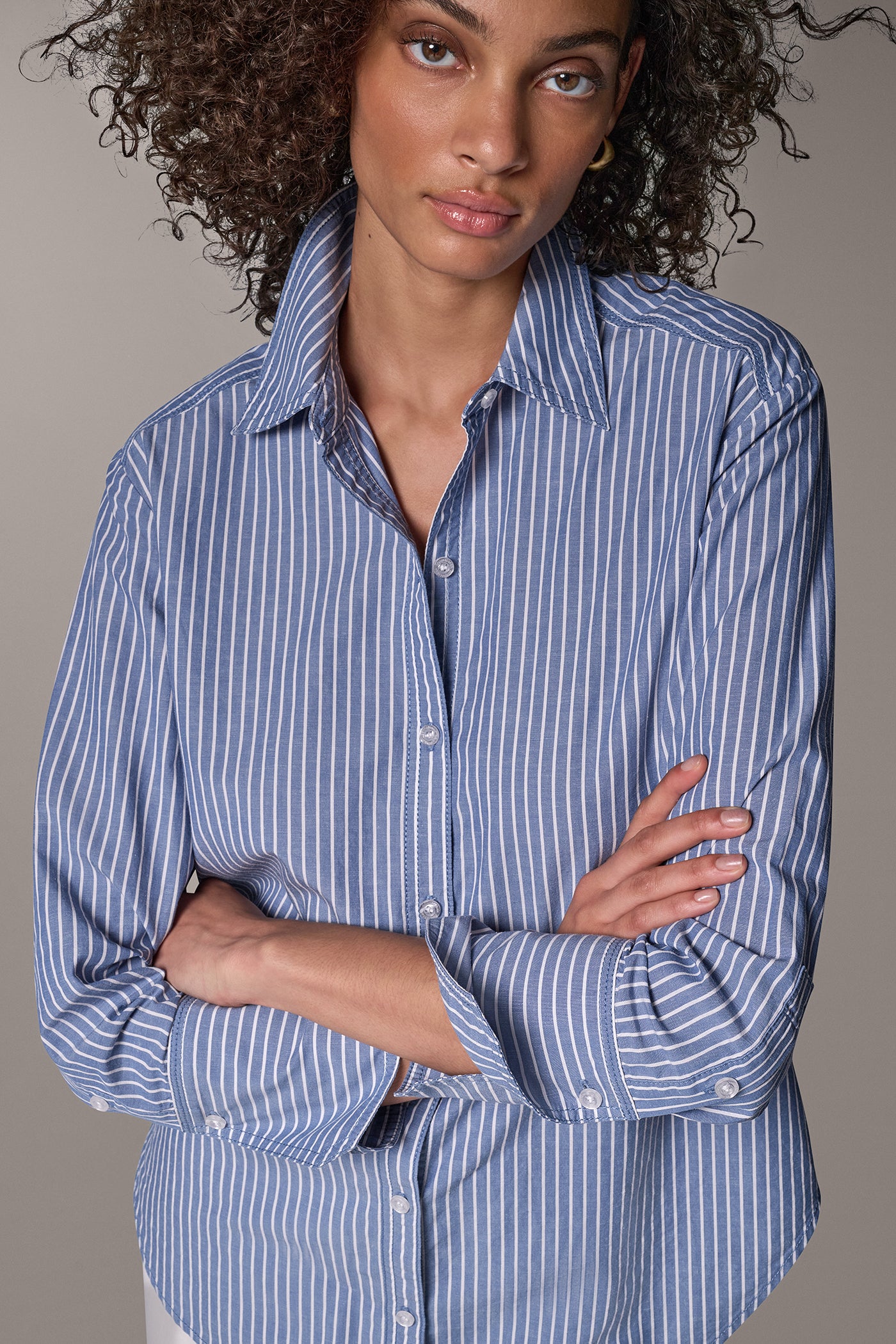 YARN-DYE STRIPED SHIRT VIEW 4