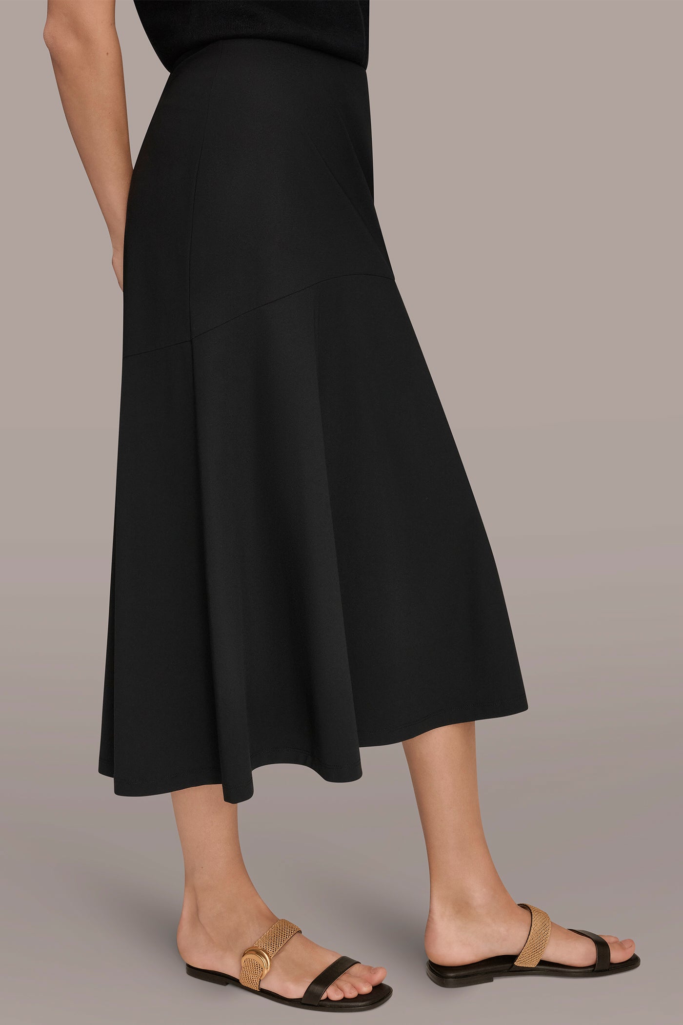 MIDI HI-LOW TRUMPET SKIRT VIEW 3 | Skirts
