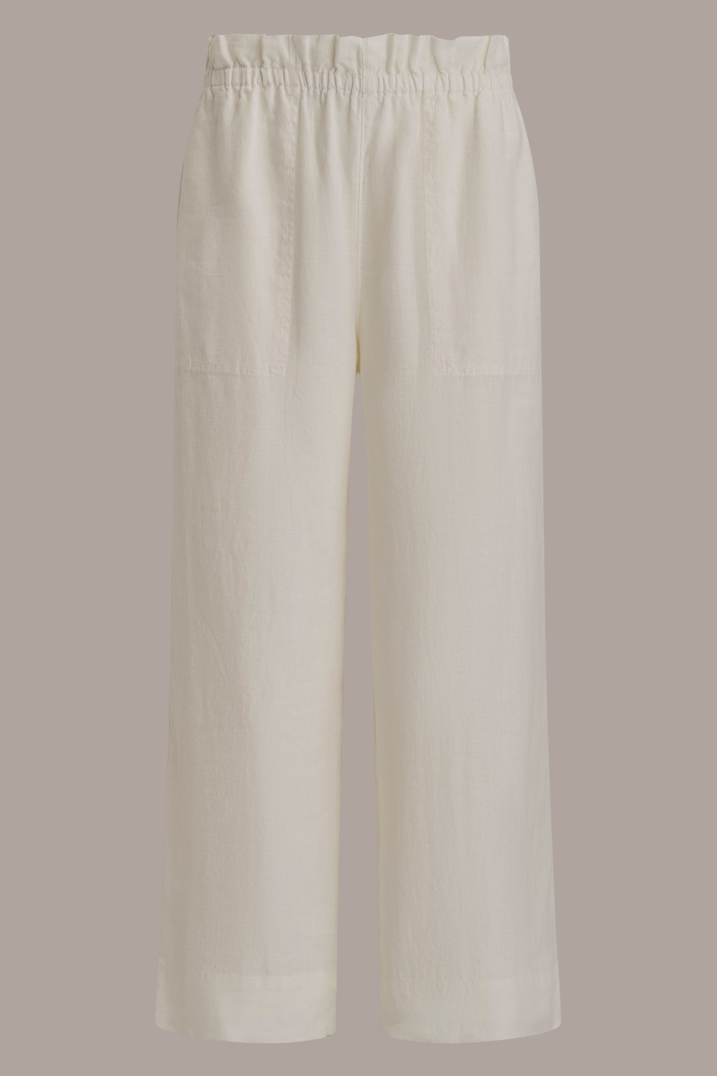 LINEN EXTRA HIGH-RISE PAPERBAG PANT VIEW 6 | Pants