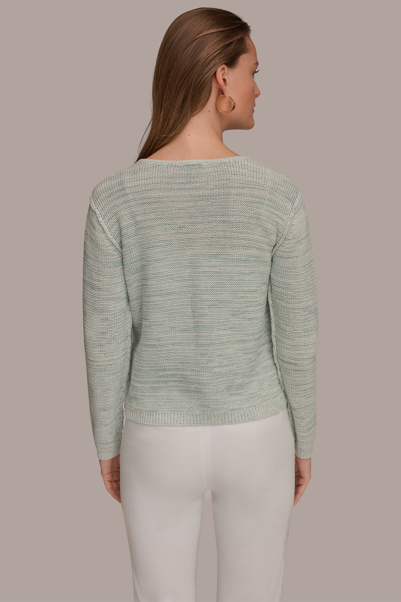 TIE-FRONT CARDIGAN | View 2 | Donna Karan Weekend Tops